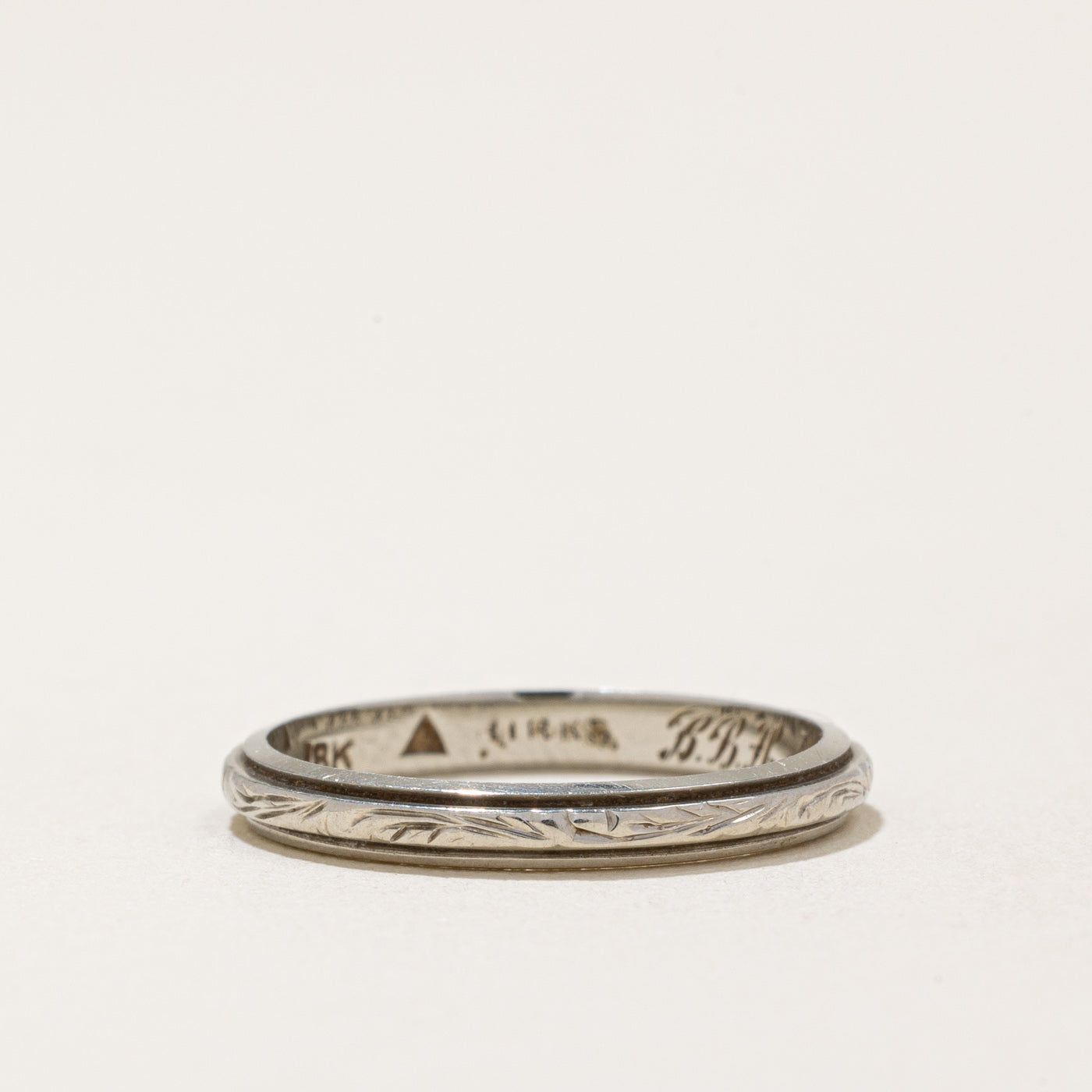 Bague Birks en or blanc 18 carats | Taille 4,75 |