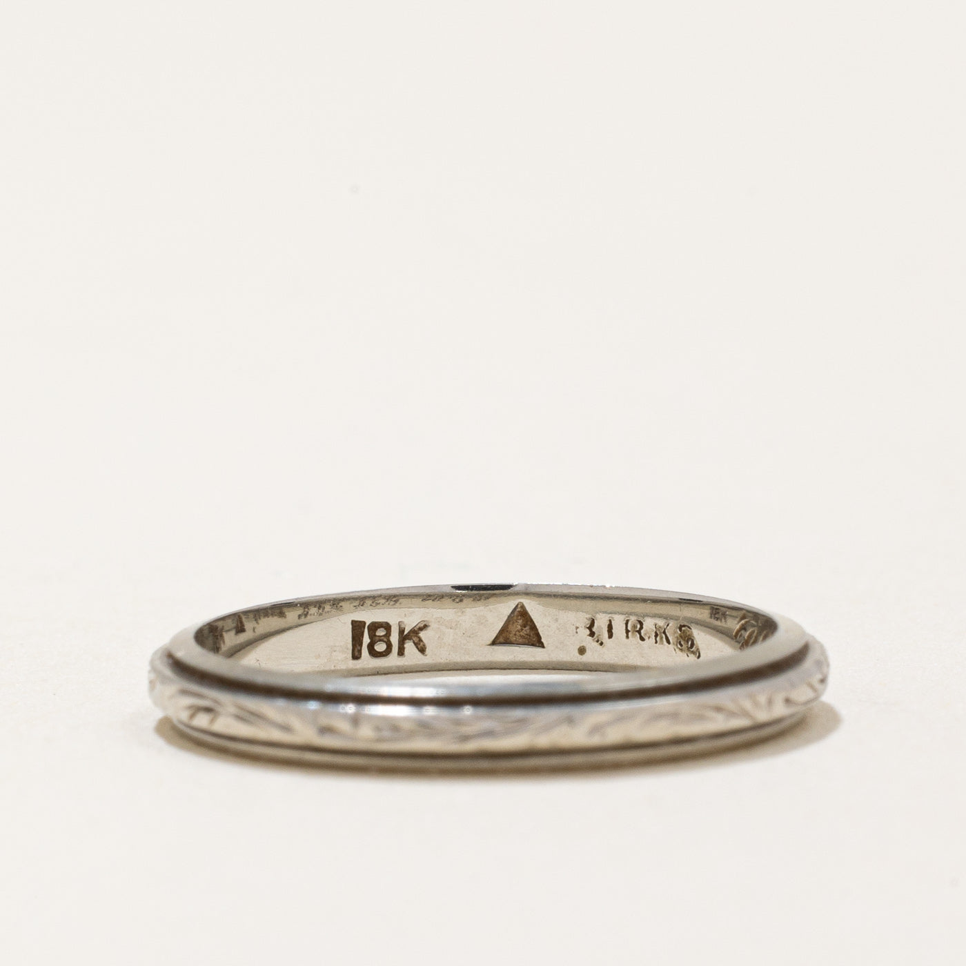 Bague Birks en or blanc 18 carats | Taille 4,75 |