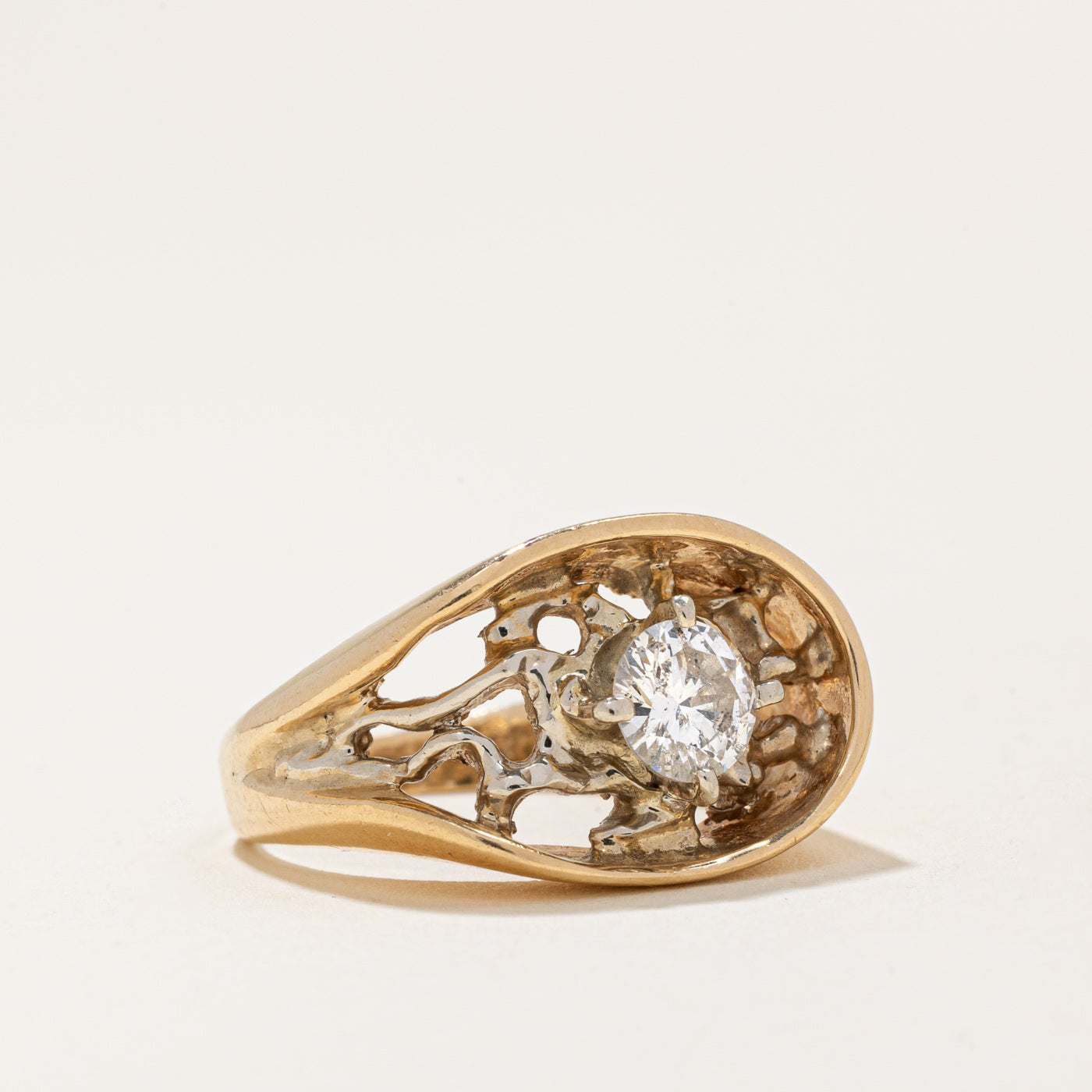 Webbed Diamond Cocktail Ring | 0.69ct | SZ 6.75 |