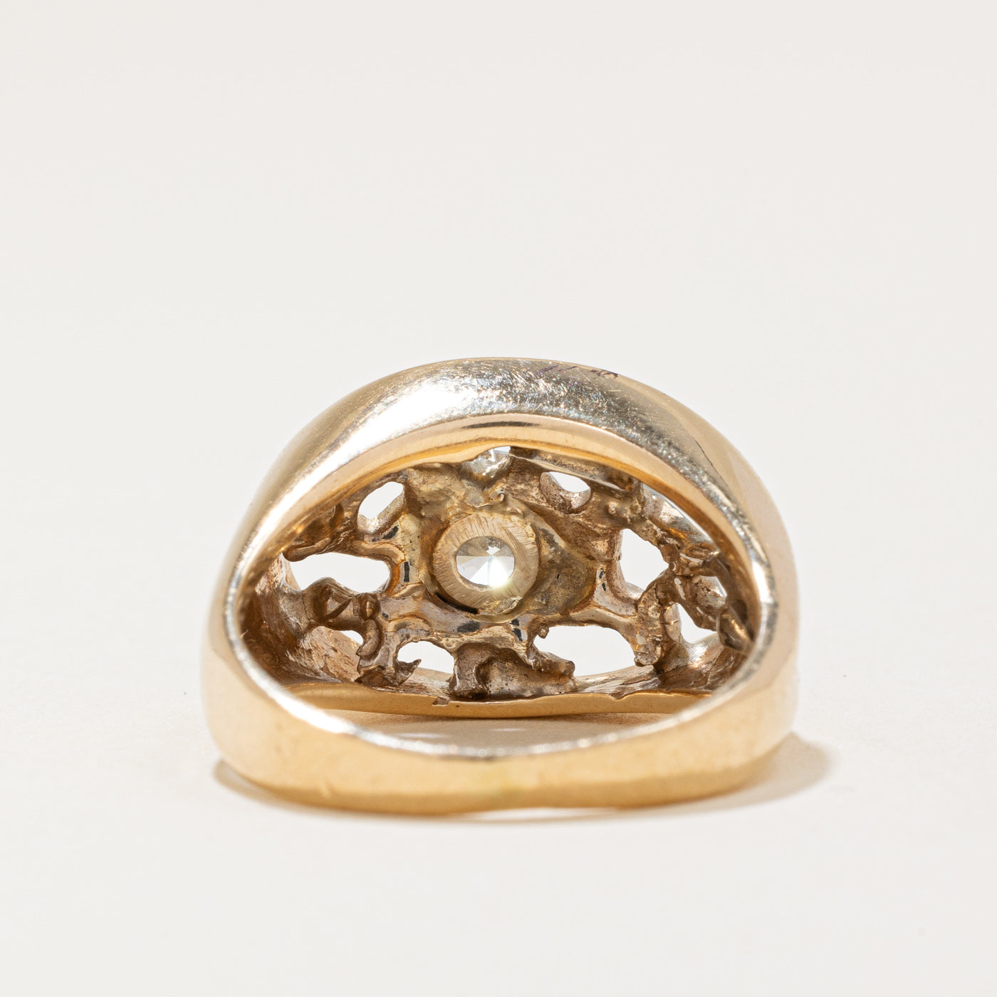 Webbed Diamond Cocktail Ring | 0.69ct | SZ 6.75 |