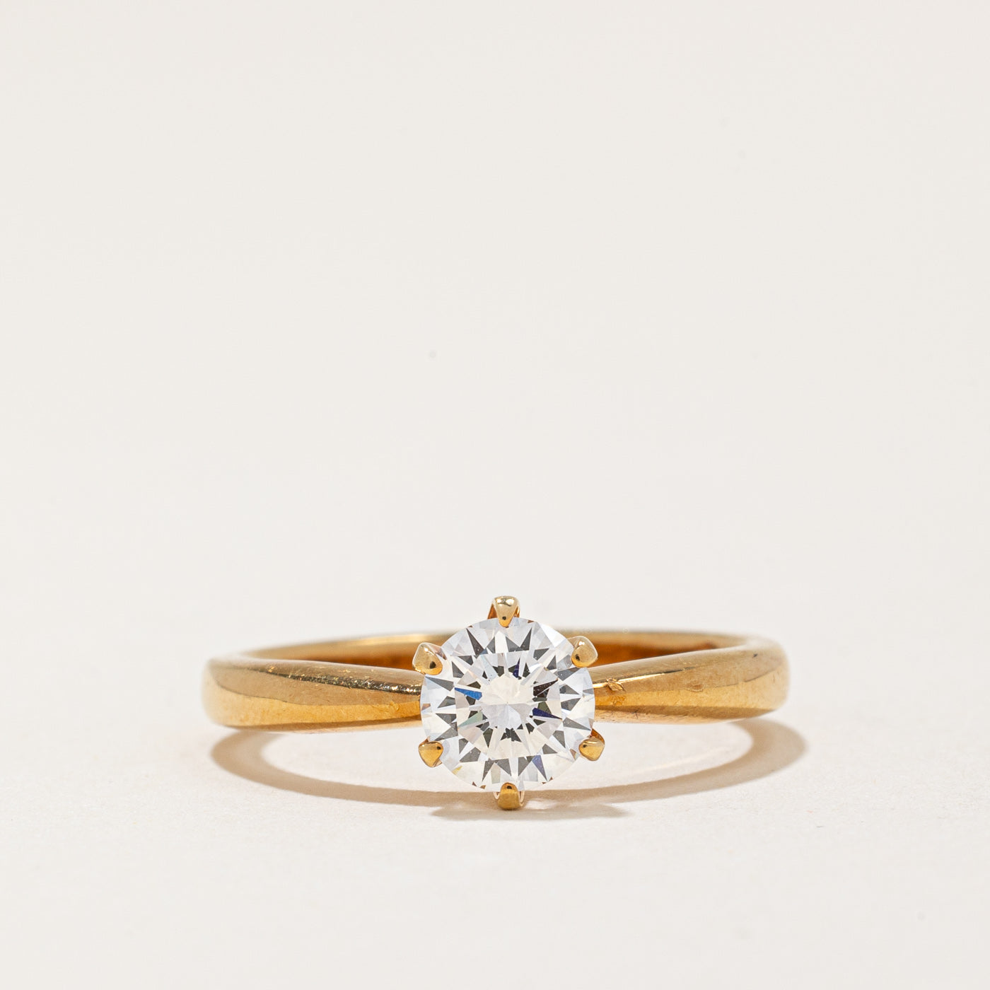 Bague de fiançailles en diamant | 0,55 ct VVS2 F | Taille 5 |
