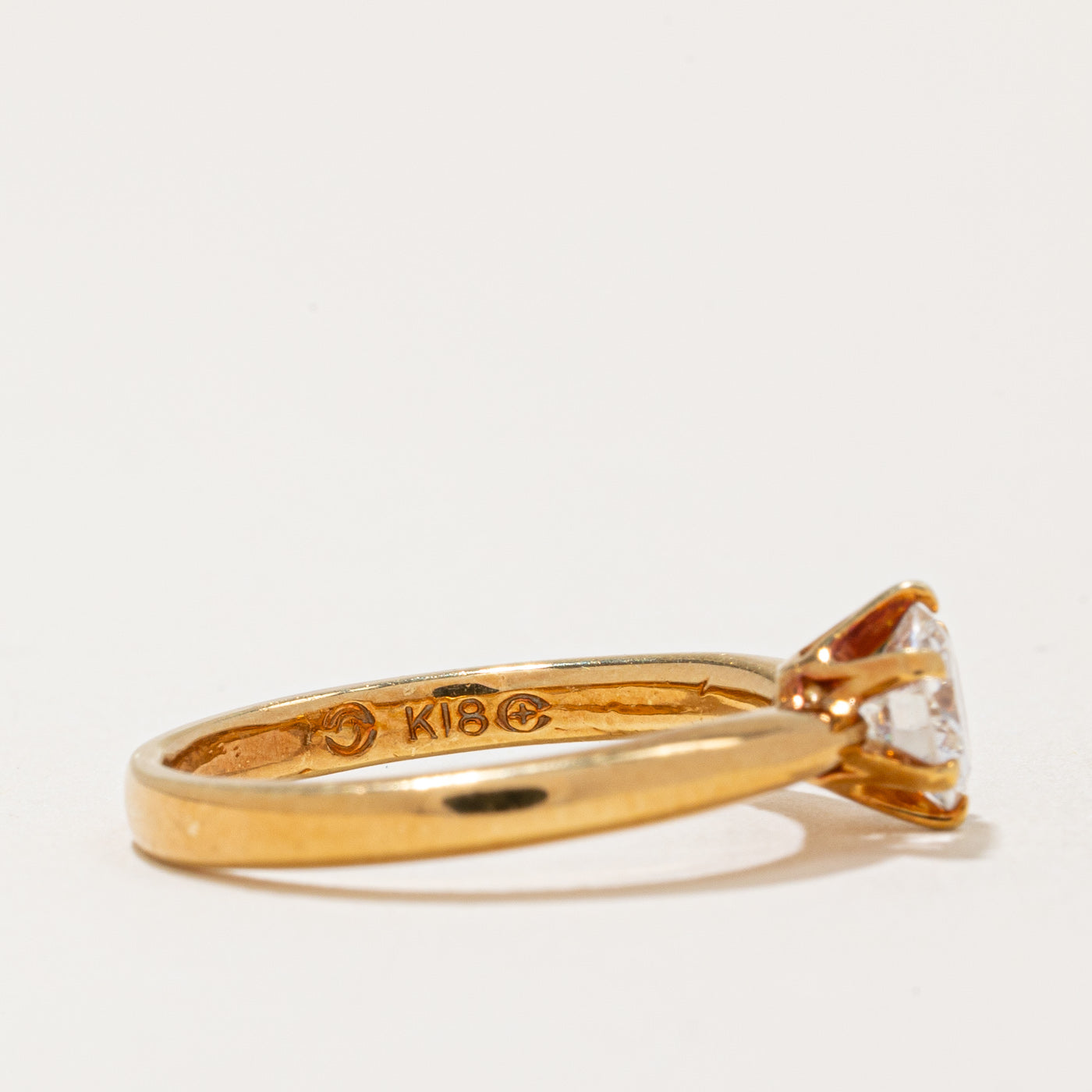 Bague de fiançailles en diamant | 0,55 ct VVS2 F | Taille 5 |