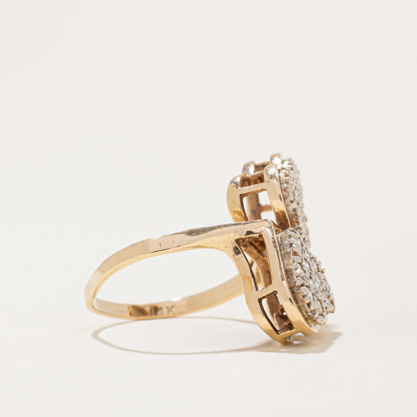 Diamond Twin Heart Ring | 0.40ctw | SZ 5.75 |