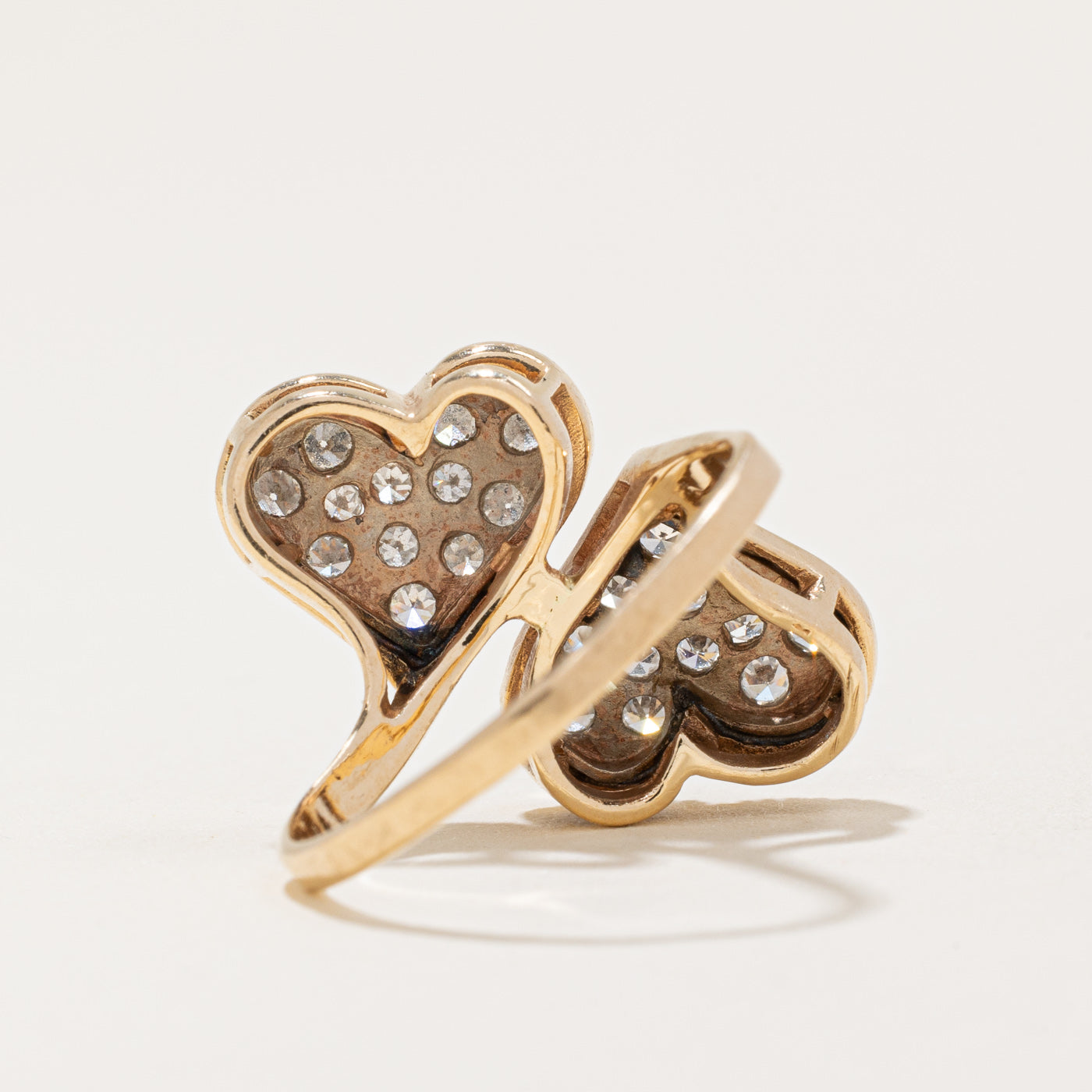 Diamond Twin Heart Ring | 0.40ctw | SZ 5.75 |