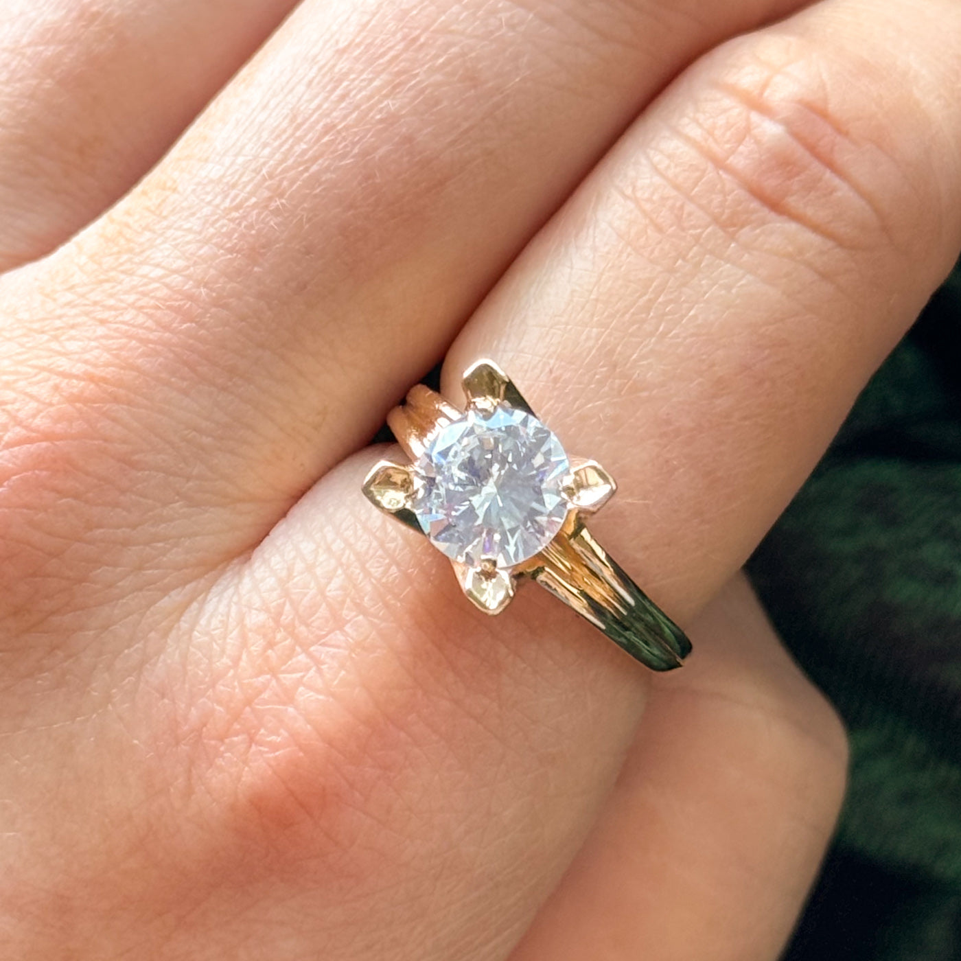 18k Yellow Gold Diamond Ring | 2.01ct SI1 G Ex | SZ 7.75 |