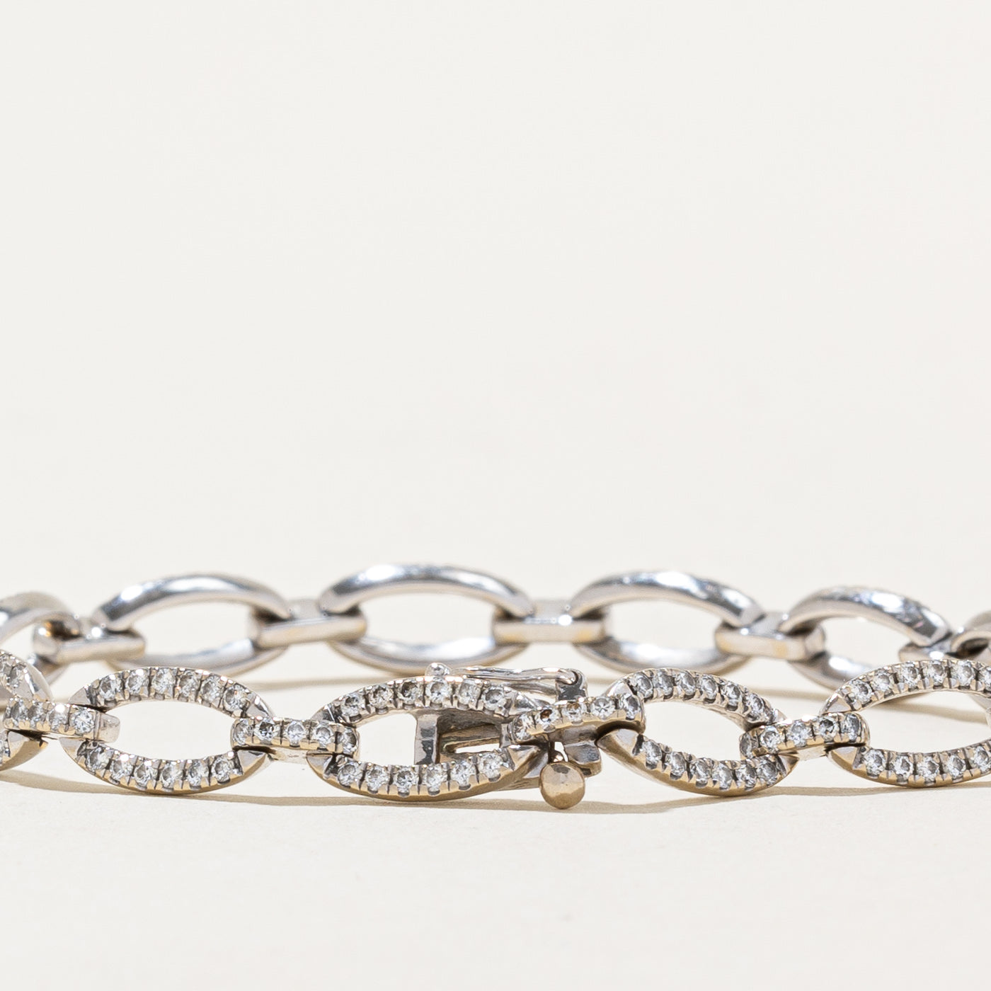 Diamond Oval Link Bracelet | 2.04ctw | 6.5" |