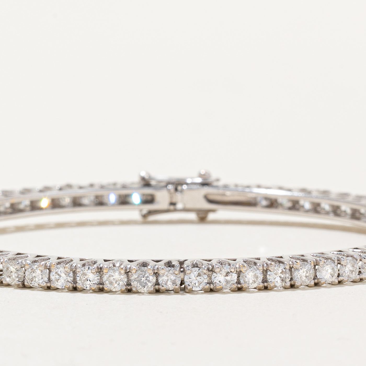 Diamond Bangle Bracelet | 5.60ctw I1/I2 G/H | 8" |