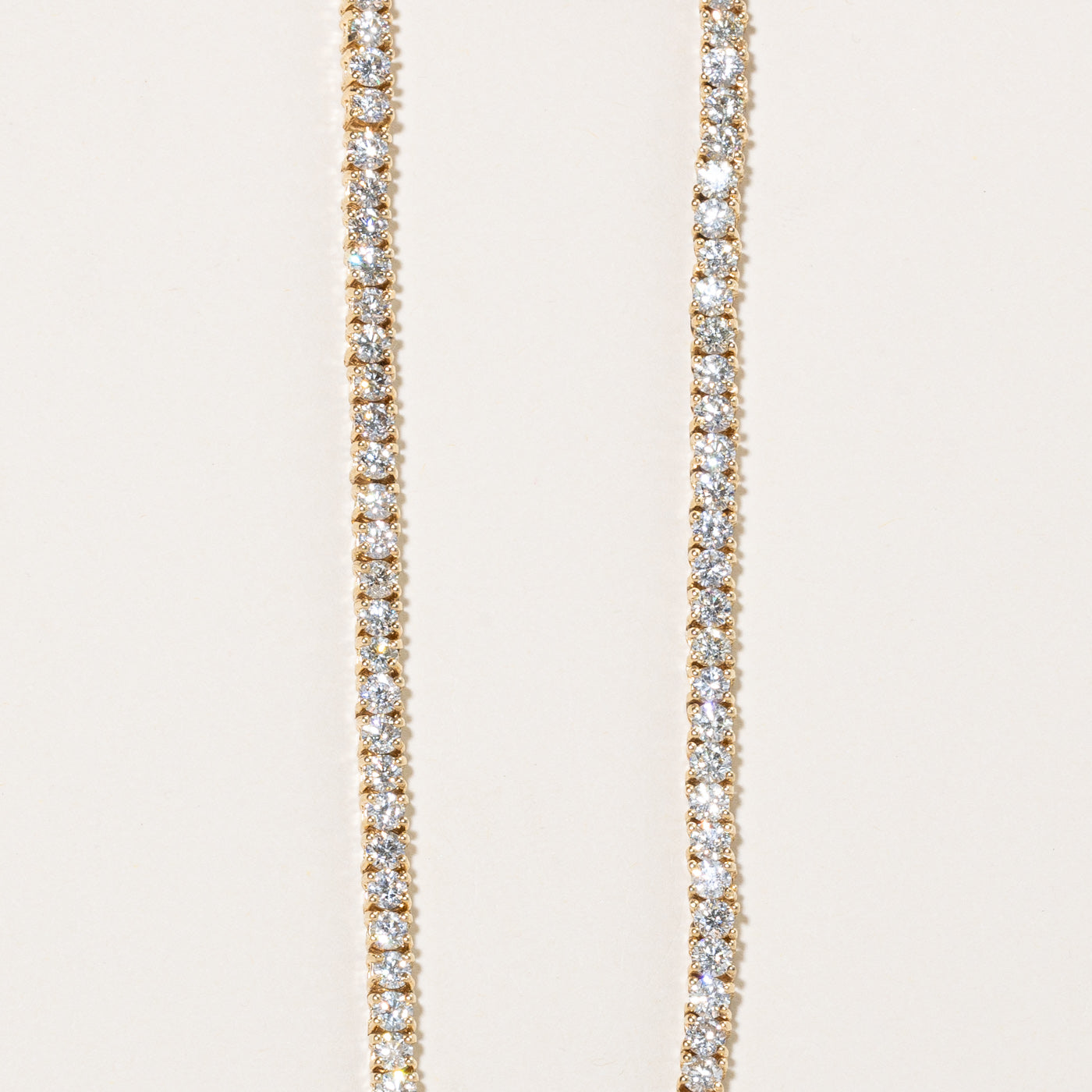 21ctw+ Natural Diamond Tennis Necklace | 21.90ctw SI1/SI2 F/H | 20" |