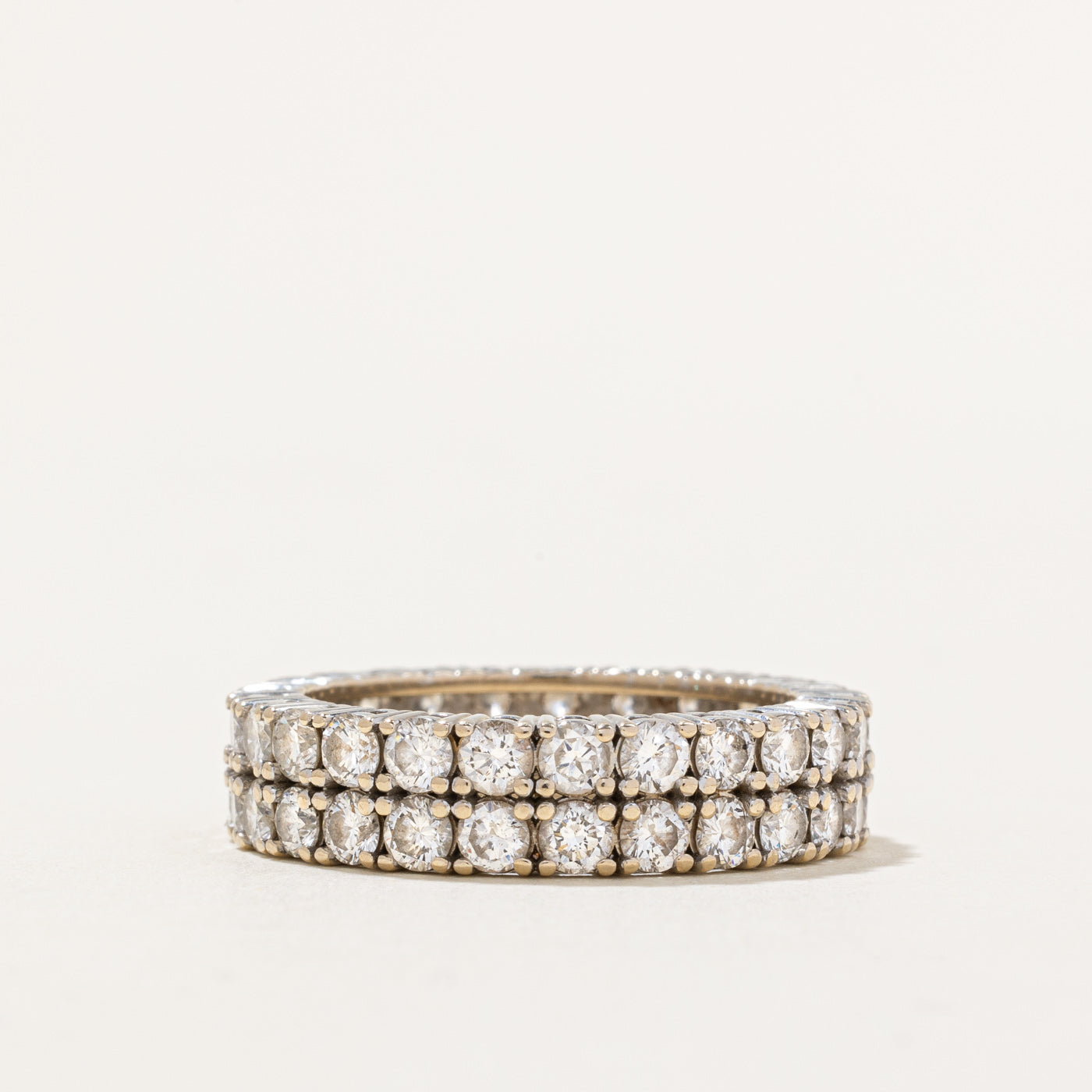 Double Row Diamond Eternity Band | 4.5ctw | SZ 10.25 |