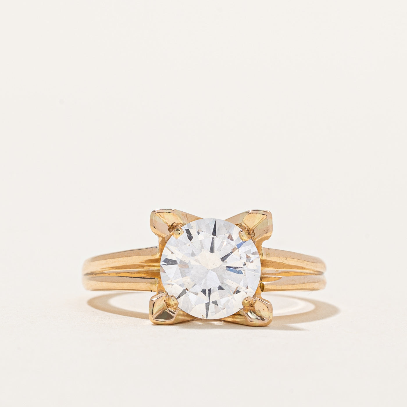 18k Yellow Gold Diamond Ring | 2.01ct SI1 G Ex | SZ 7.75 |