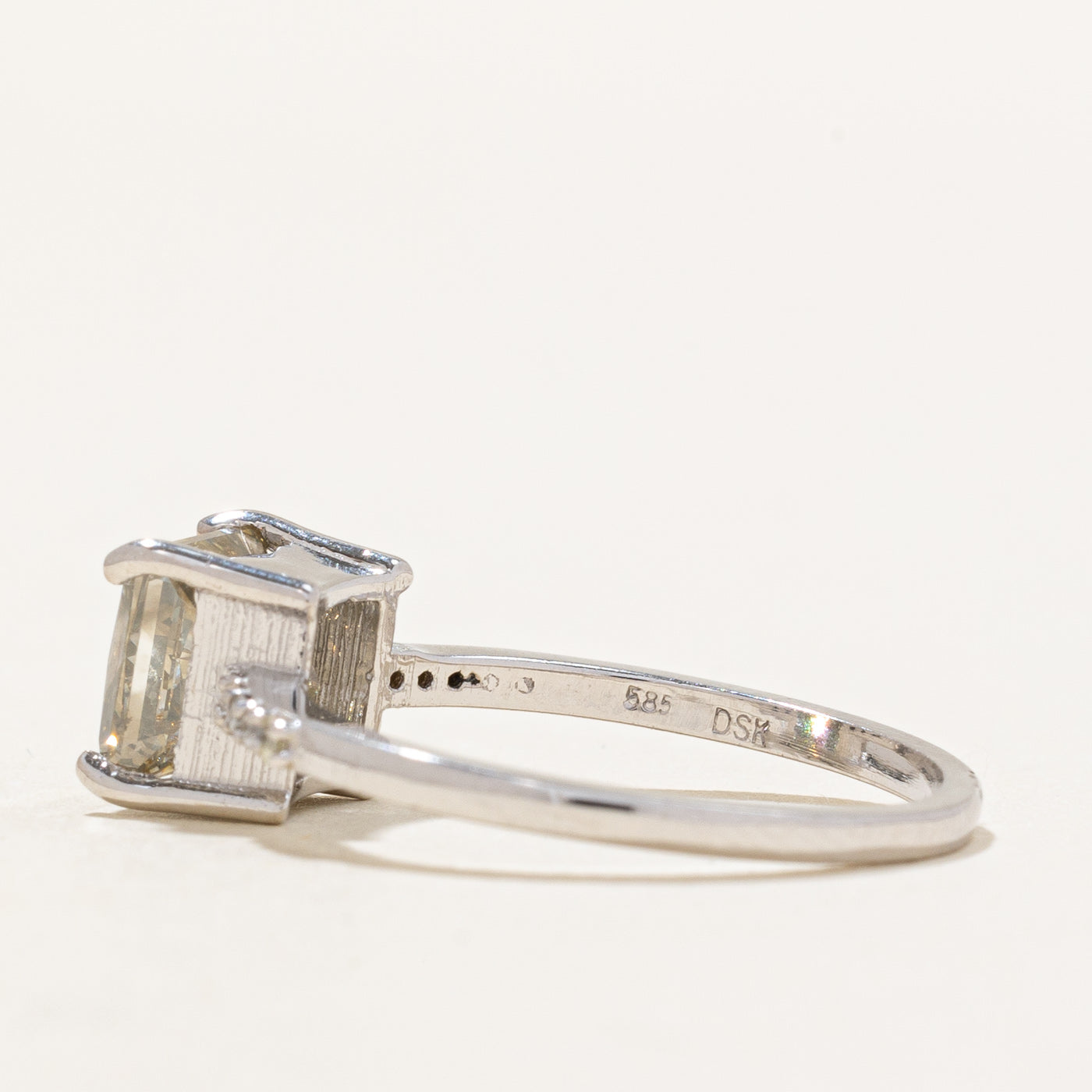 Champagne Diamond Princess Cut Ring | 2.07ctw | SZ 6.5 |