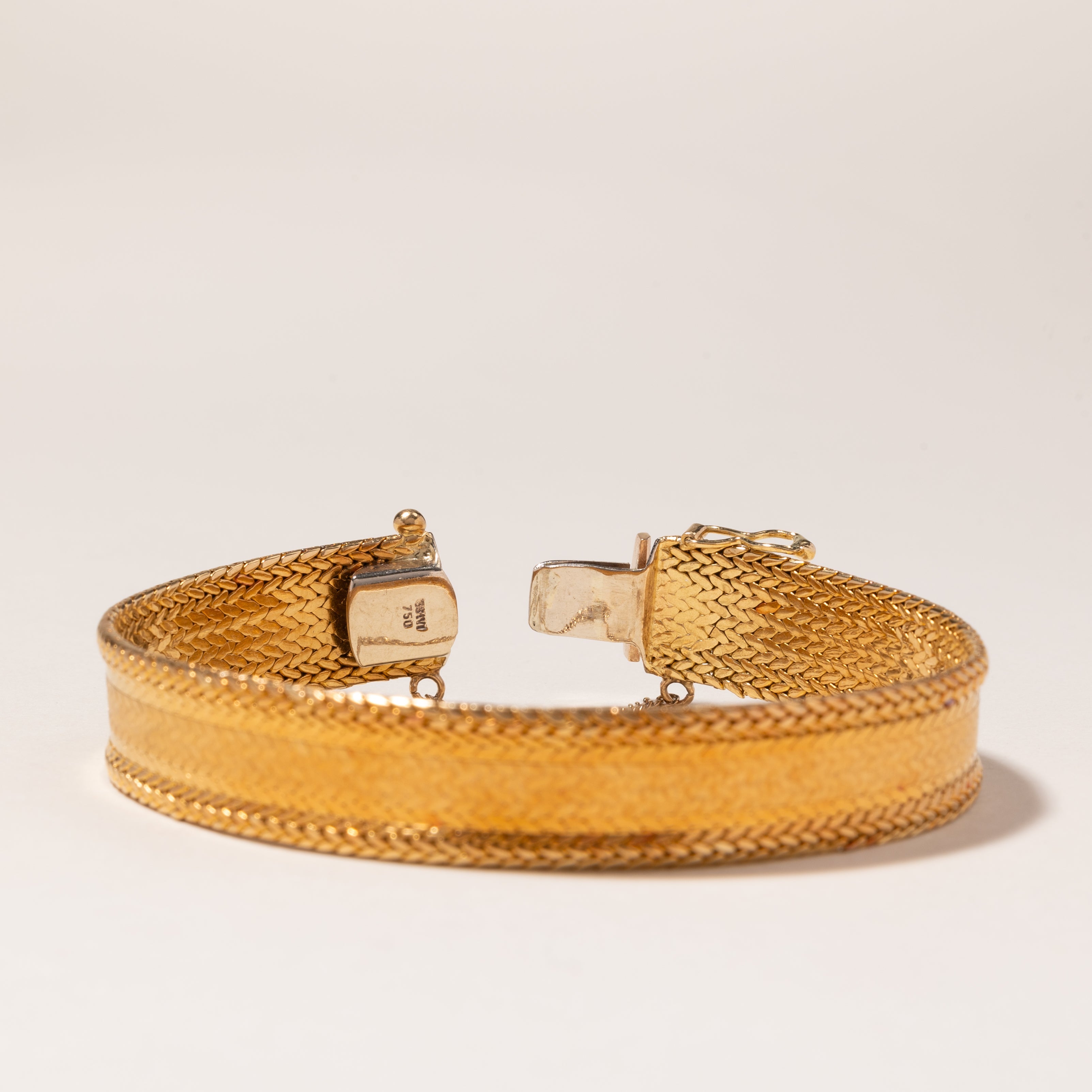 Vintage Italian 18K Yellow Gold Bracelet | 7" |