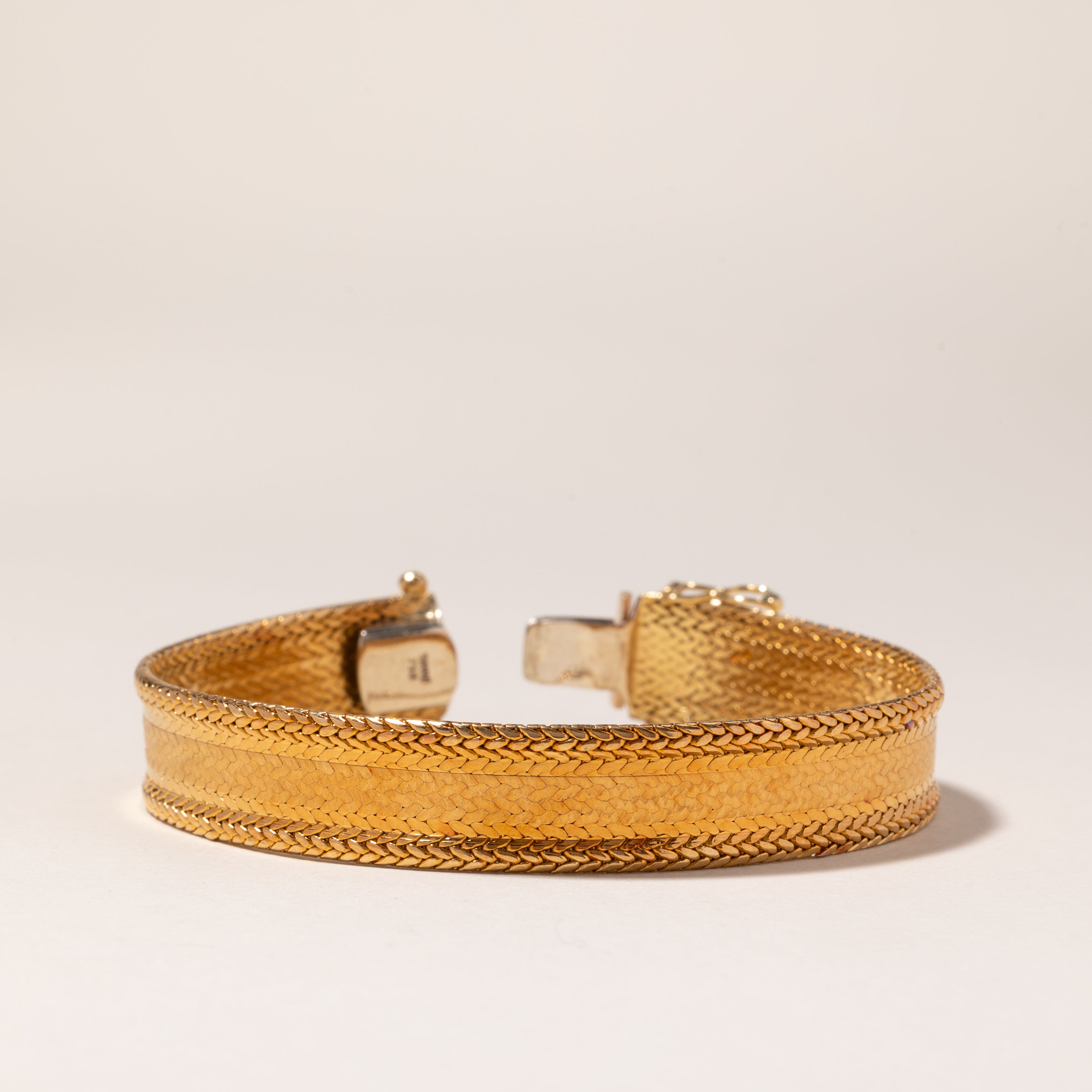 Vintage Italian 18K Yellow Gold Bracelet | 7" |