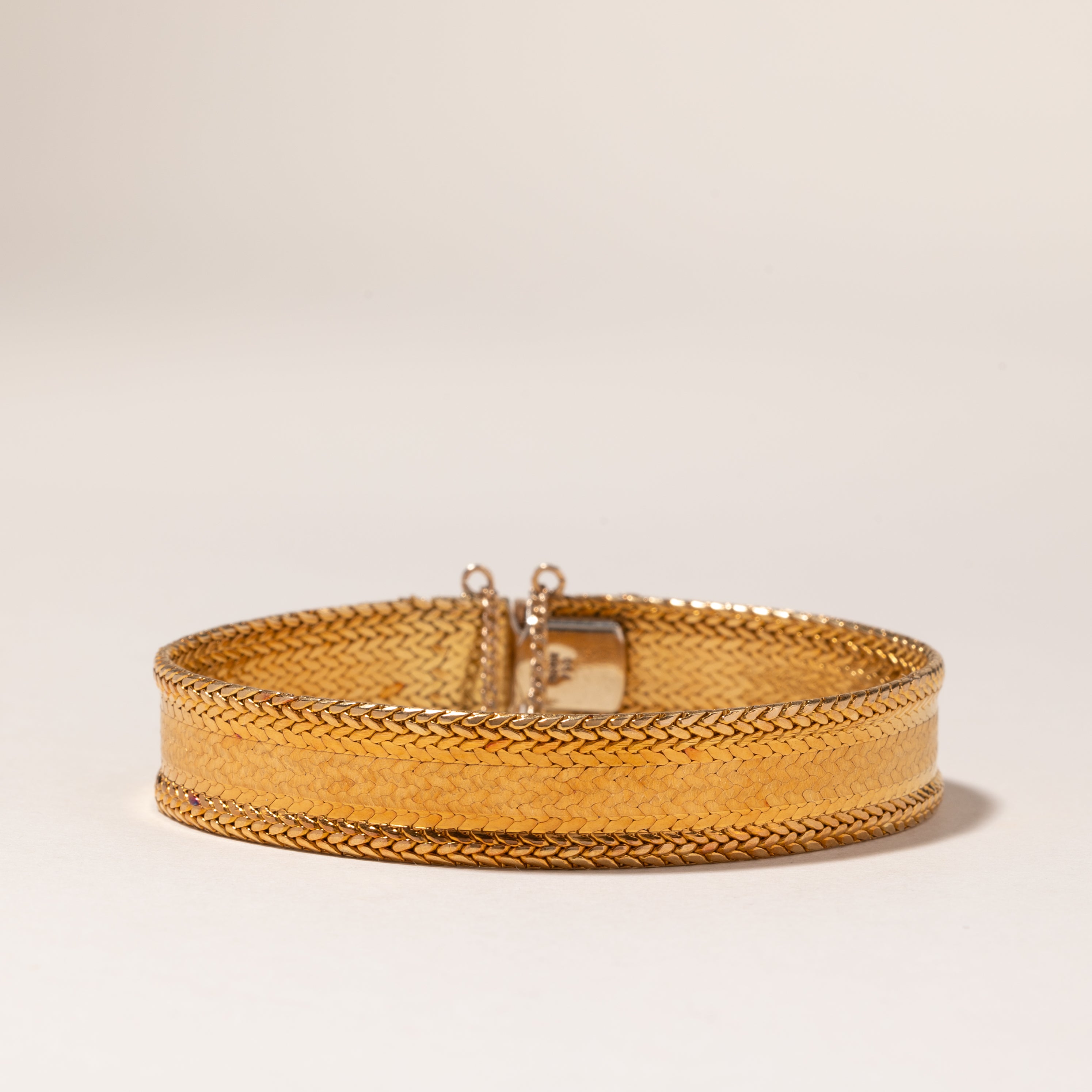 Vintage Italian 18K Yellow Gold Bracelet | 7" |