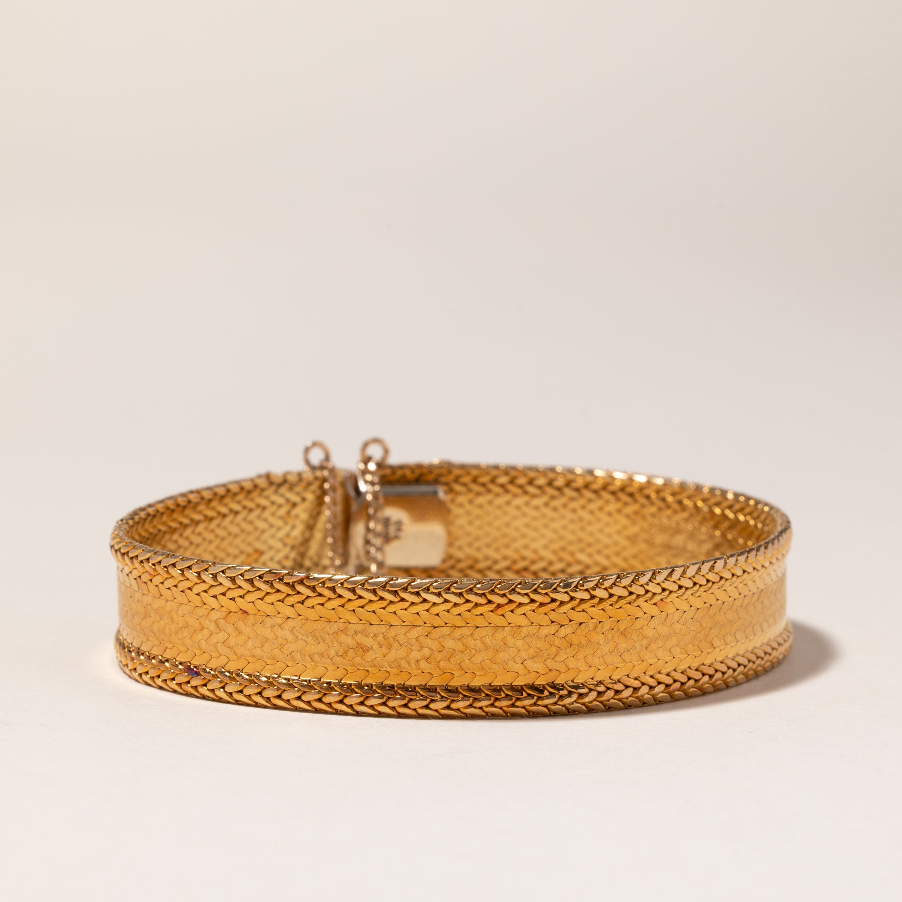 Vintage Italian 18K Yellow Gold Bracelet | 7" |