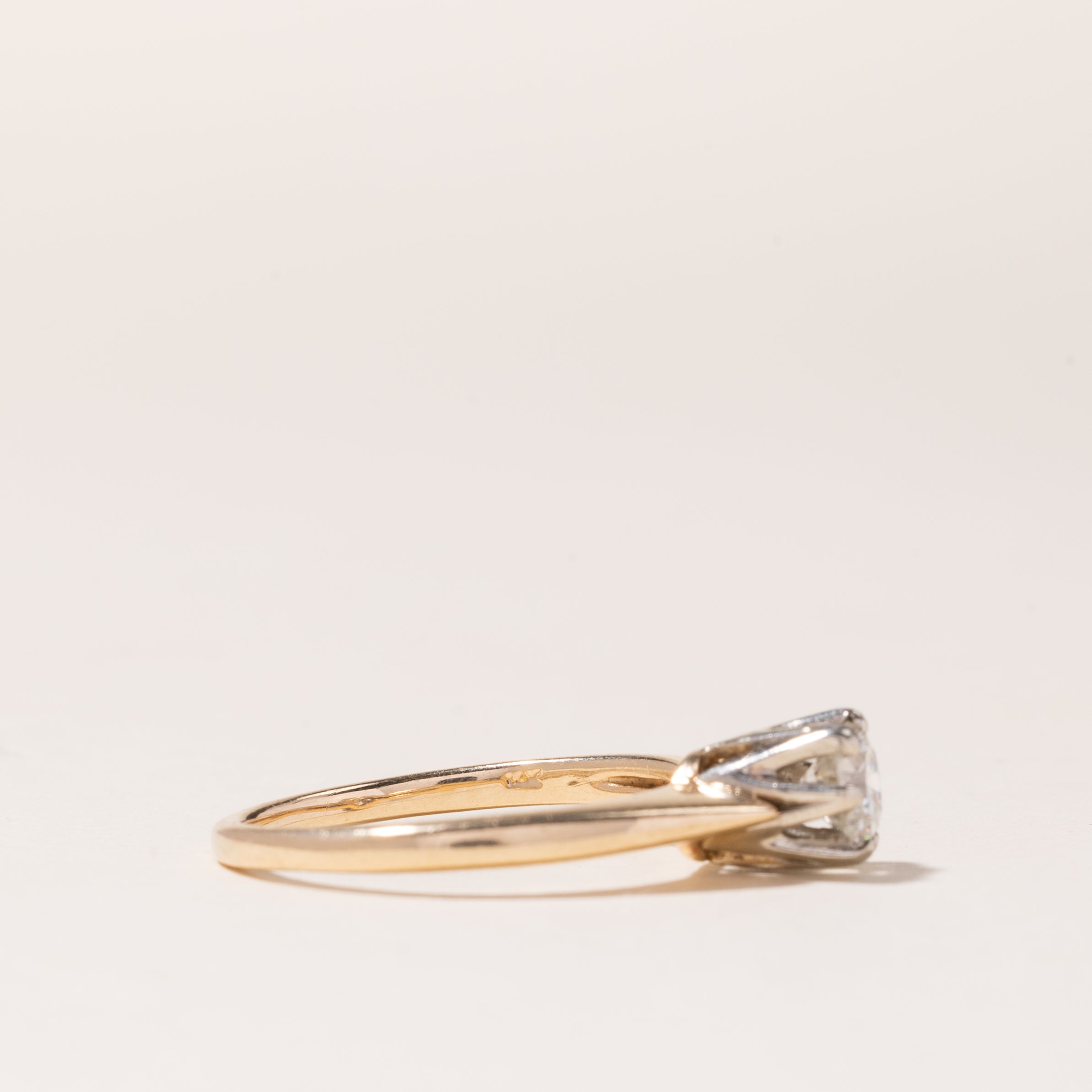 14K Yellow Gold Solitaire Diamond Ring | 0.50ct | SZ 7 |