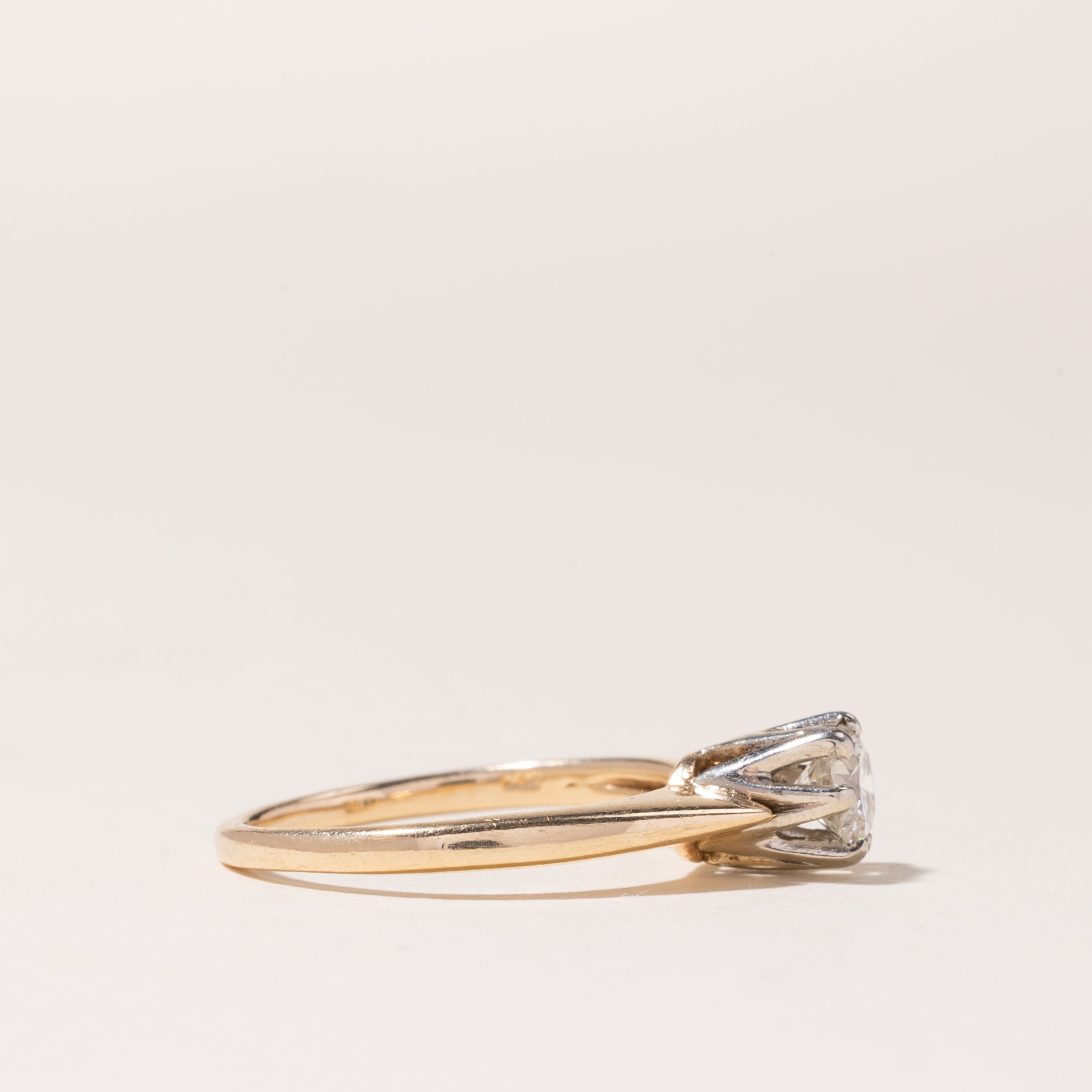 14K Yellow Gold Solitaire Diamond Ring | 0.50ct | SZ 7 |