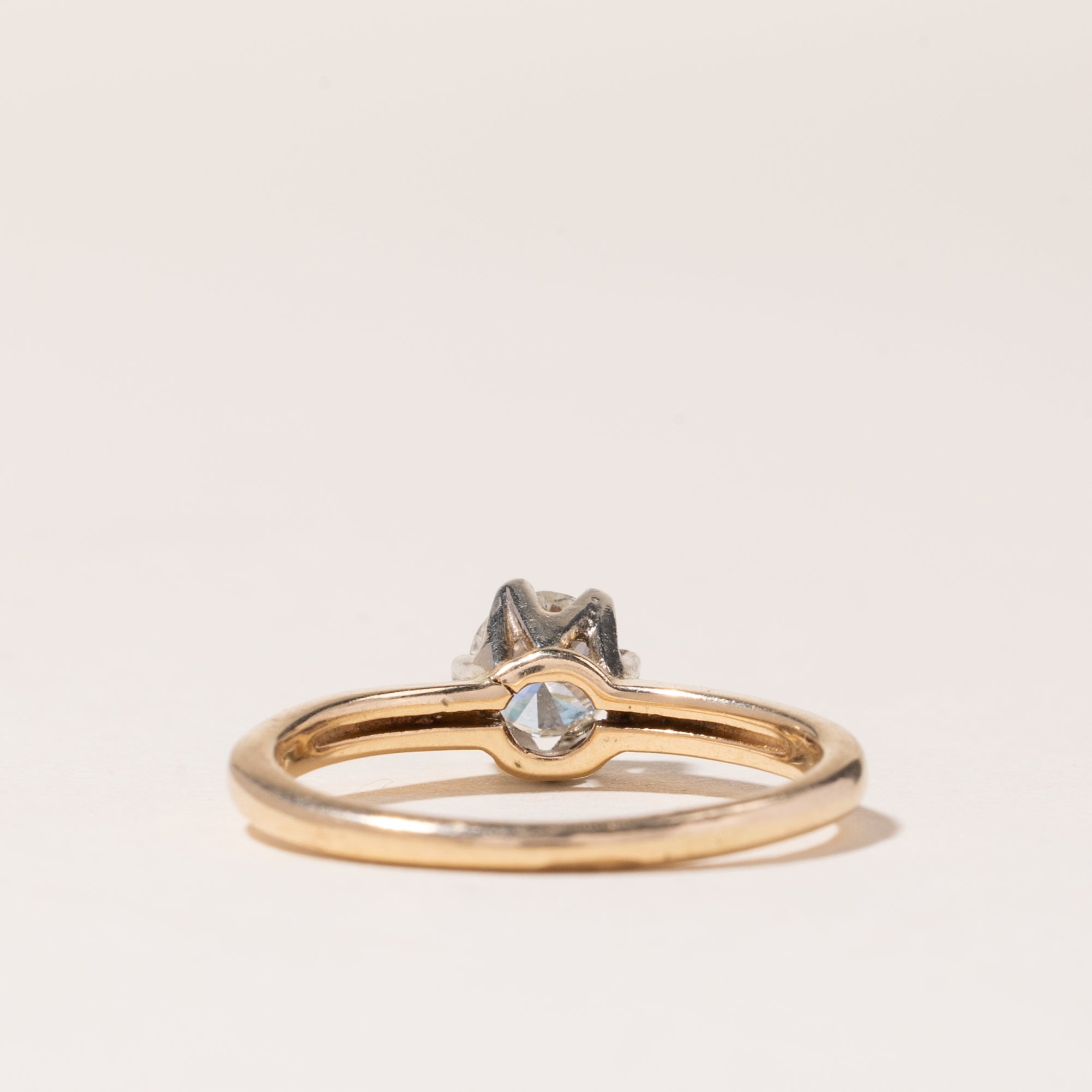 14K Yellow Gold Solitaire Diamond Ring | 0.50ct | SZ 7 |