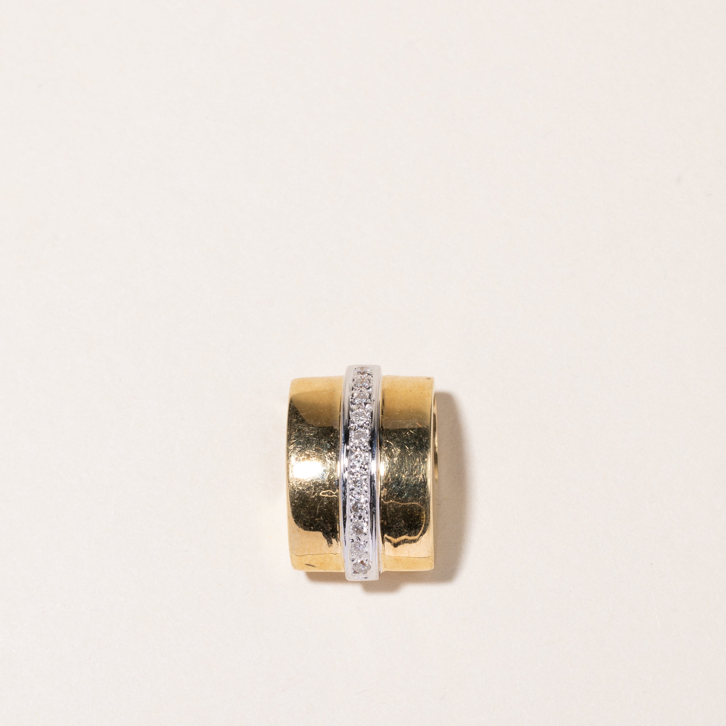 18K Yellow Gold Diamond Pendant | 0.15ctw |