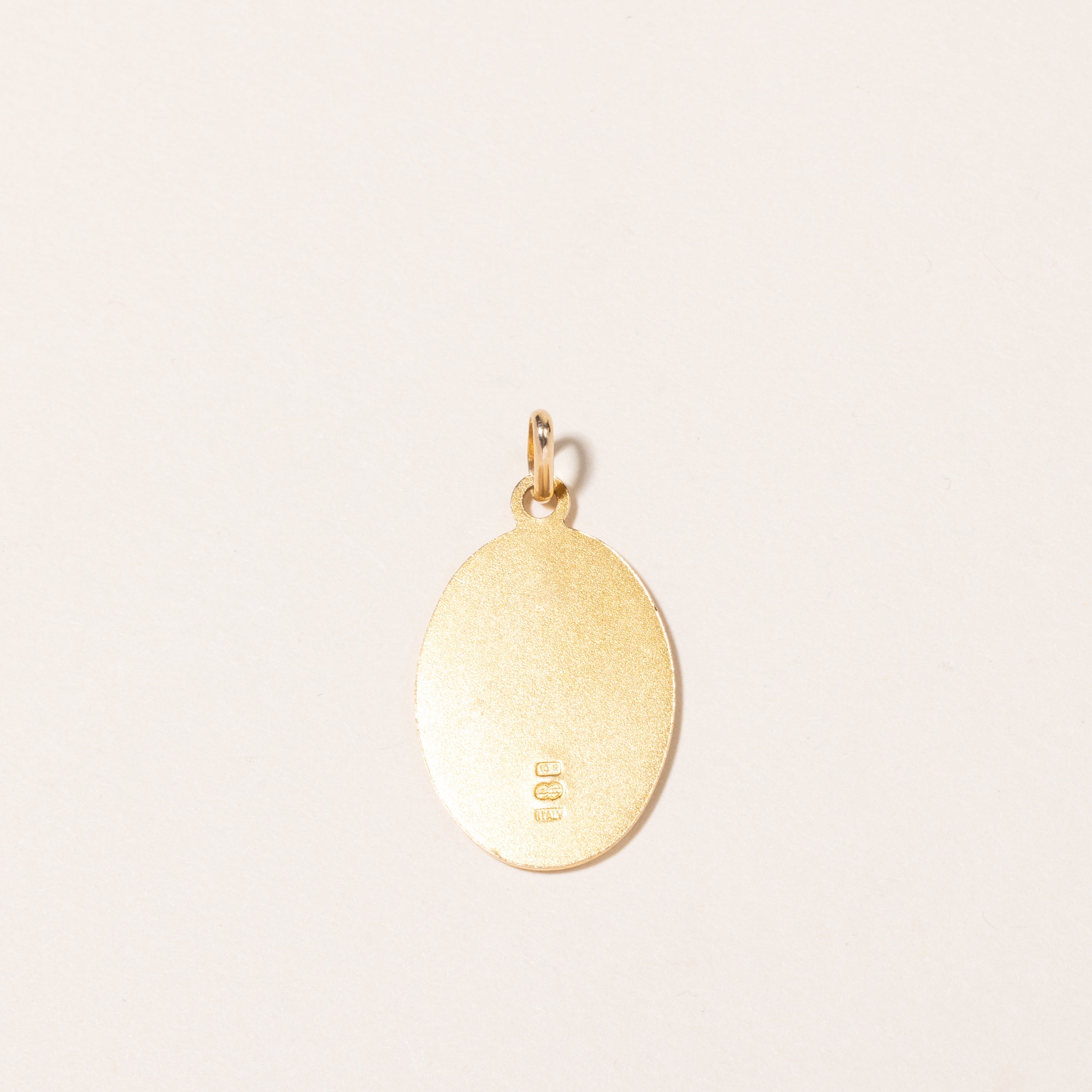 Pendentif médaillon Saint Christophe en or jaune 10 carats
