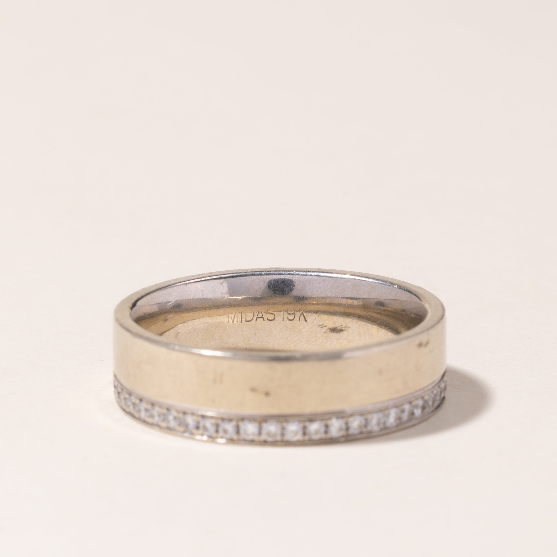 19K White Gold Diamond Eternity Band | 0.70ctw | SZ 10.25 |