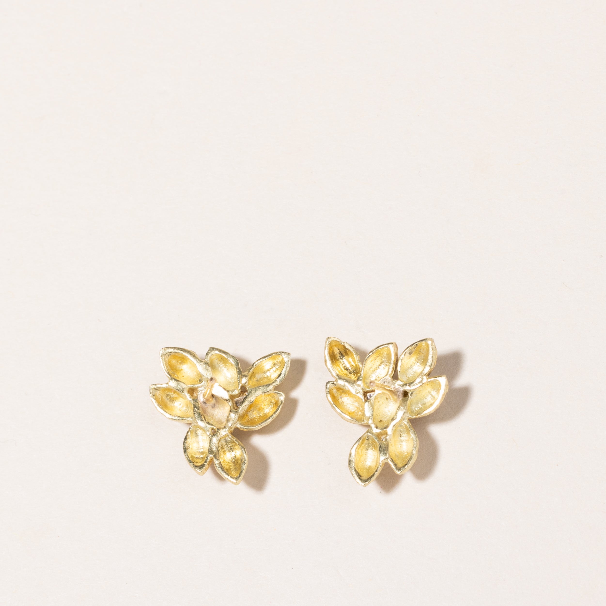 18K Yellow Gold Sapphire & Diamond Earrings | 0.21ctw, 0.06ctw |