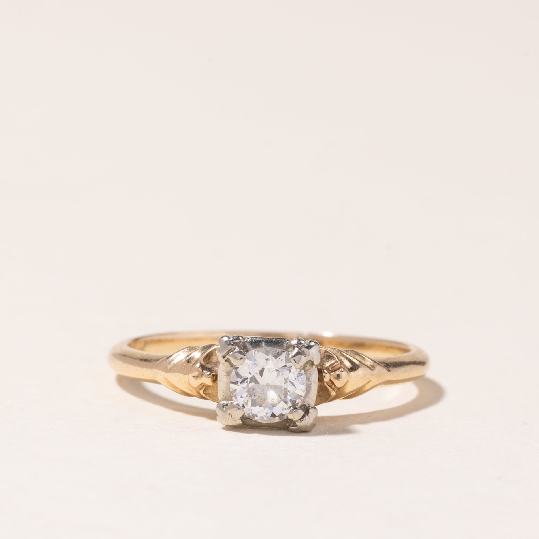 Old European Cut Diamond Ring | 0.33ctw | SZ 7 |