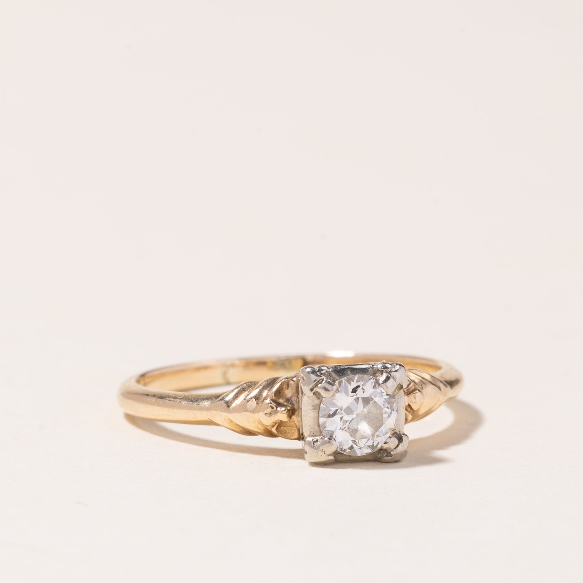 Old European Cut Diamond Ring | 0.33ctw | SZ 7 |