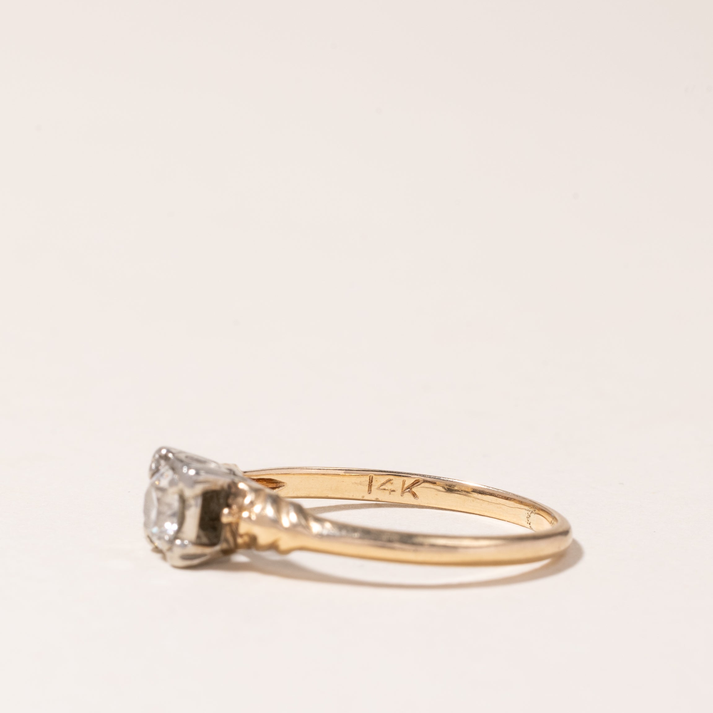 Old European Cut Diamond Ring | 0.33ctw | SZ 7 |