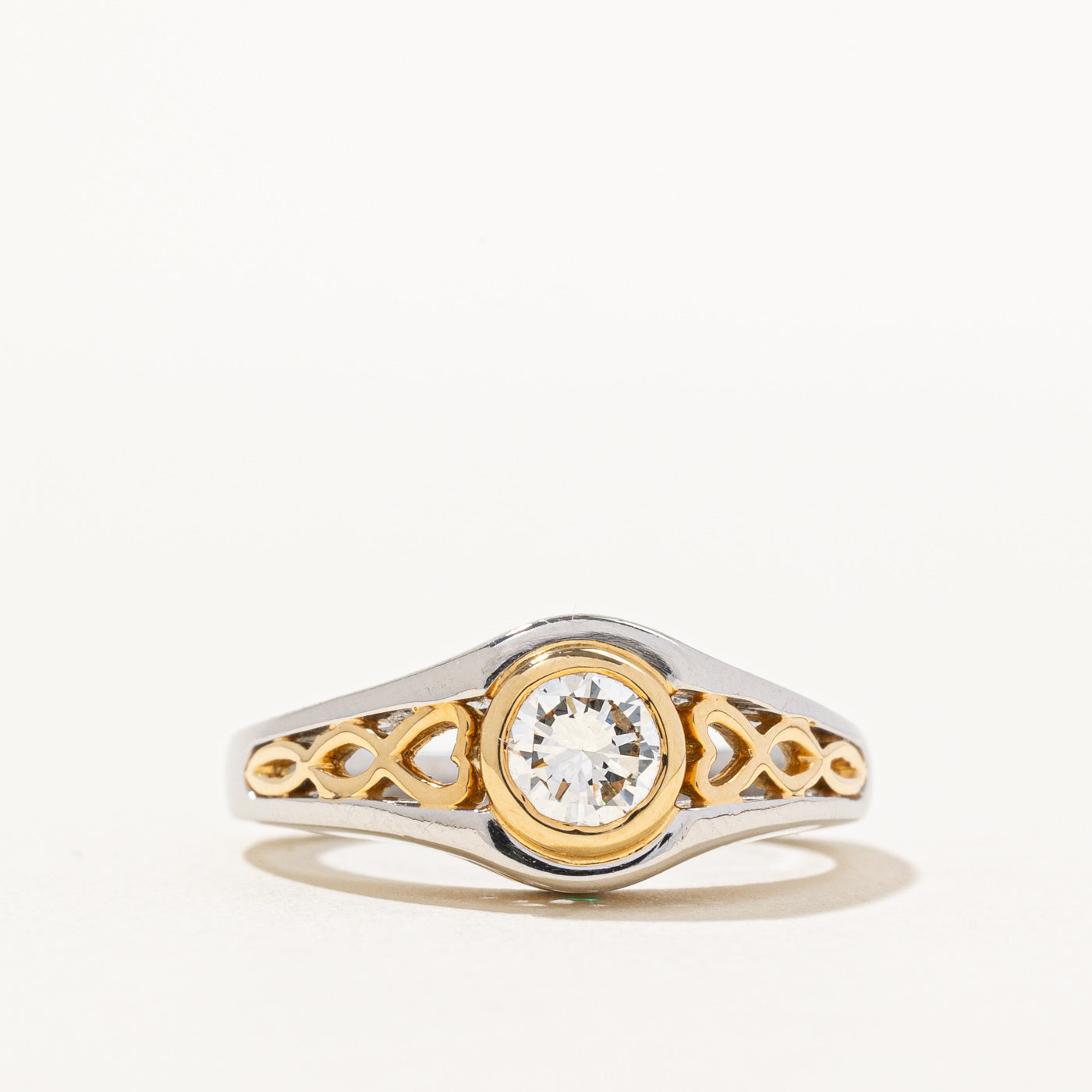 Platinum Diamond & Emerald Ring | 0.50ct, 0.02ctw | SZ 6.25 |