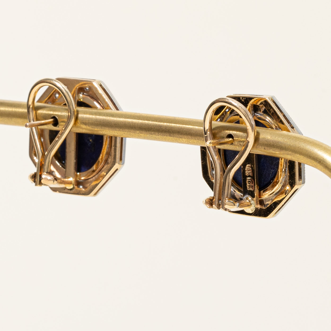 Lapis Lazuli & Diamond Earrings | 6.00ctw, 0.48ctw |