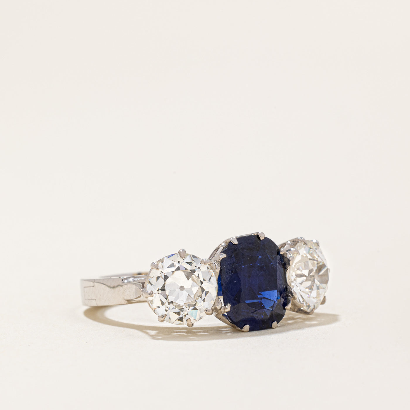 Sapphire & Diamond Hinge Ring | 2.80ct, 2.50ctw | SZ 5.75 |