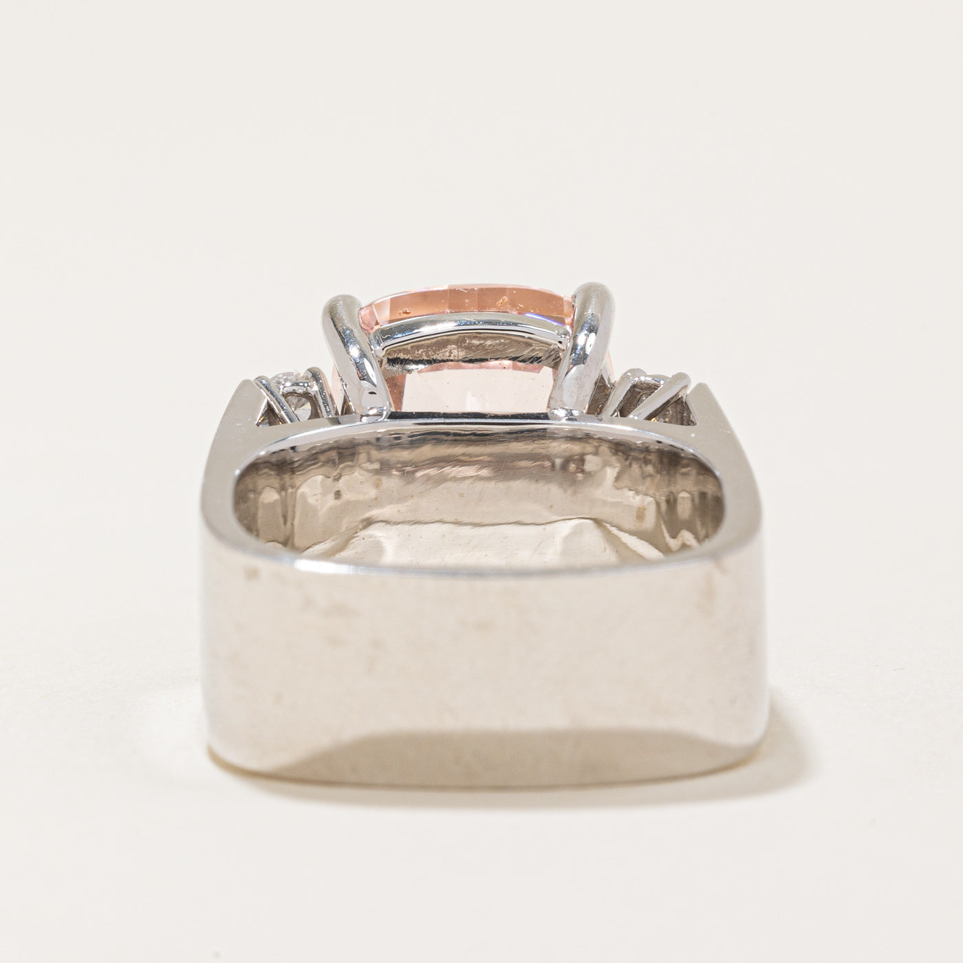 Kunzite & Diamond Cocktail Ring | 8.50ct, 0.33ctw | SZ 5.75 |