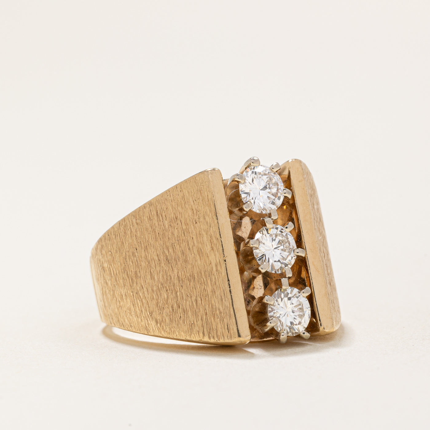 Diamond Column Ring | 1.00ctw | SZ 8.25 |