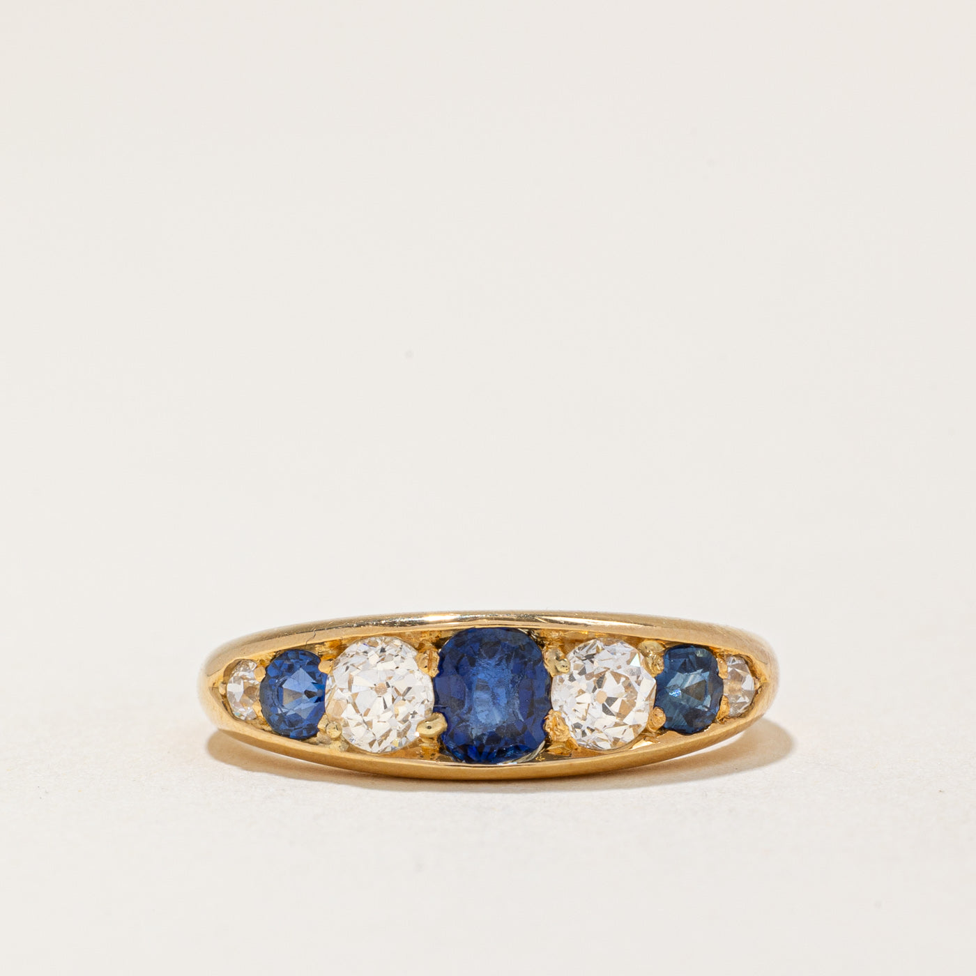 1981 London Sapphire & Diamond Ring | 0.80ctw, 0.65ctw | SZ 6.25 |