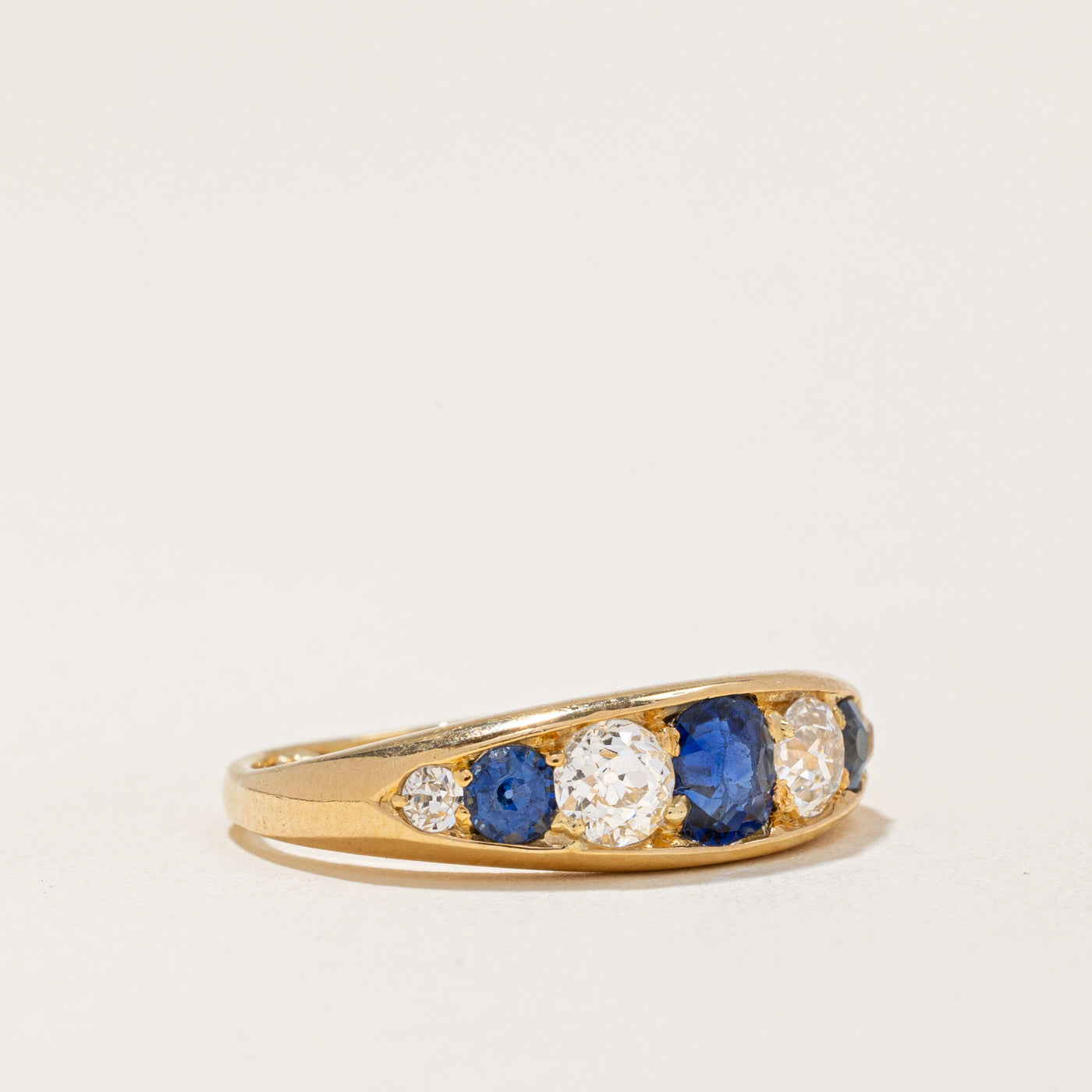 1981 London Sapphire & Diamond Ring | 0.80ctw, 0.65ctw | SZ 6.25 |