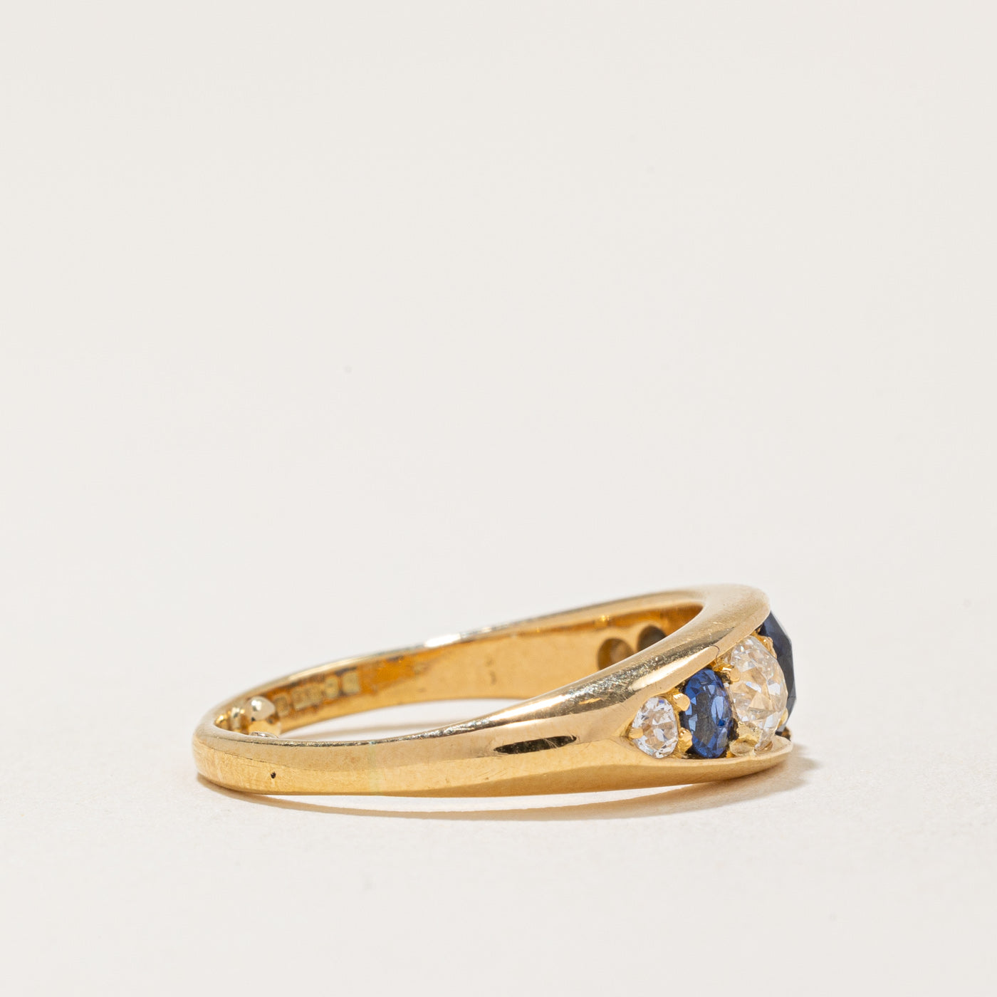 1981 London Sapphire & Diamond Ring | 0.80ctw, 0.65ctw | SZ 6.25 |