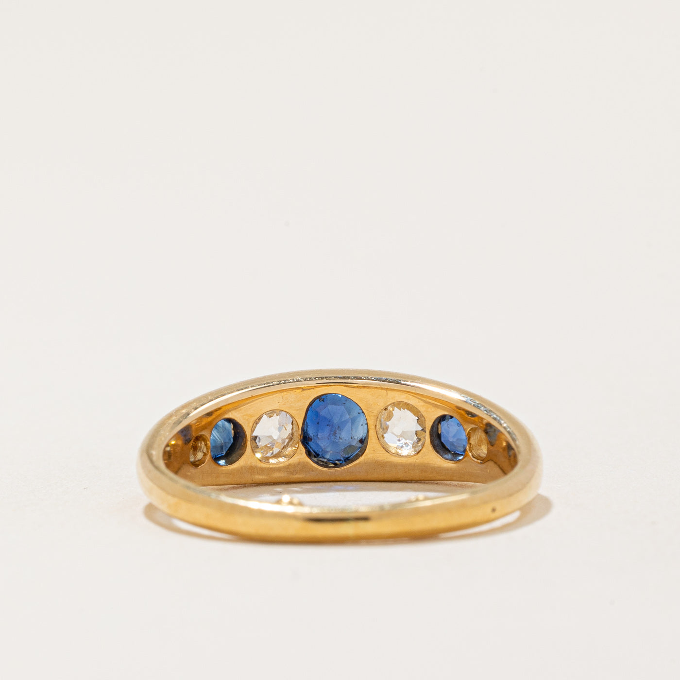 1981 London Sapphire & Diamond Ring | 0.80ctw, 0.65ctw | SZ 6.25 |