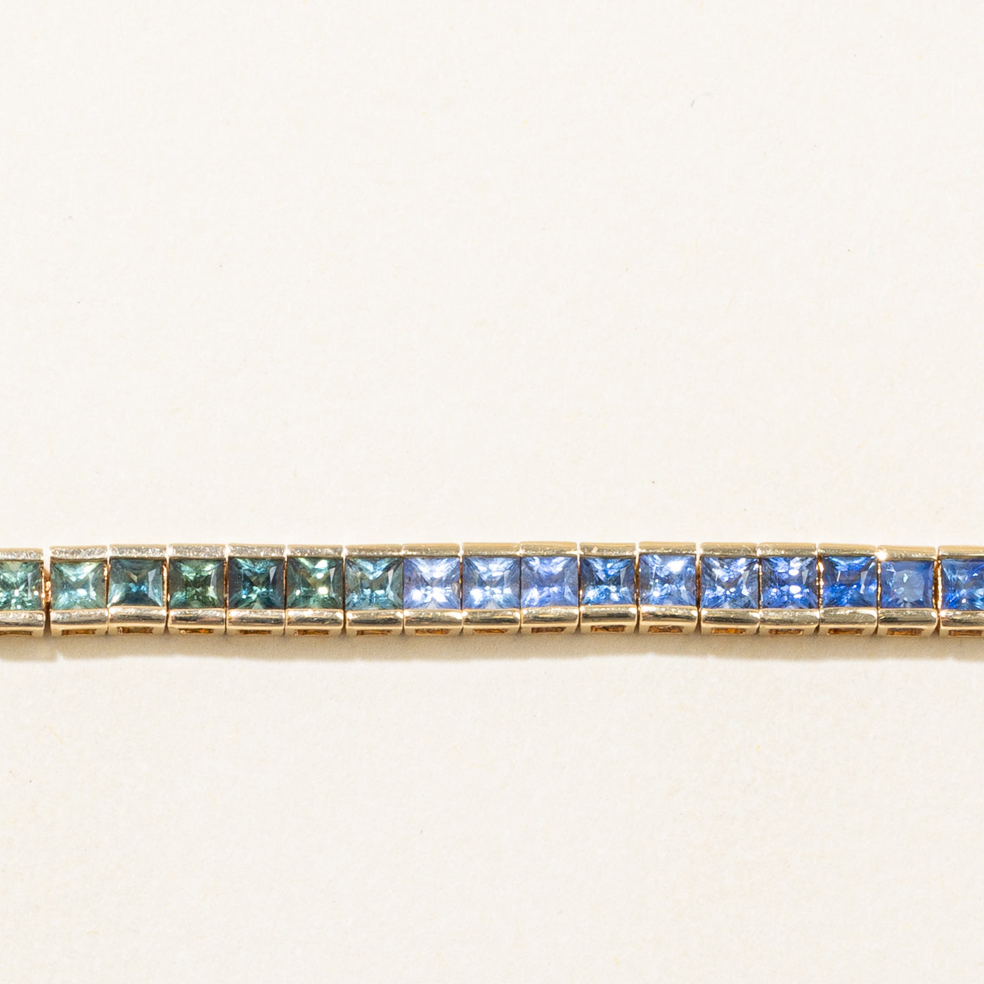 Bracelet de tennis en saphir arc-en-ciel | 6,65 ct | 7,5" |