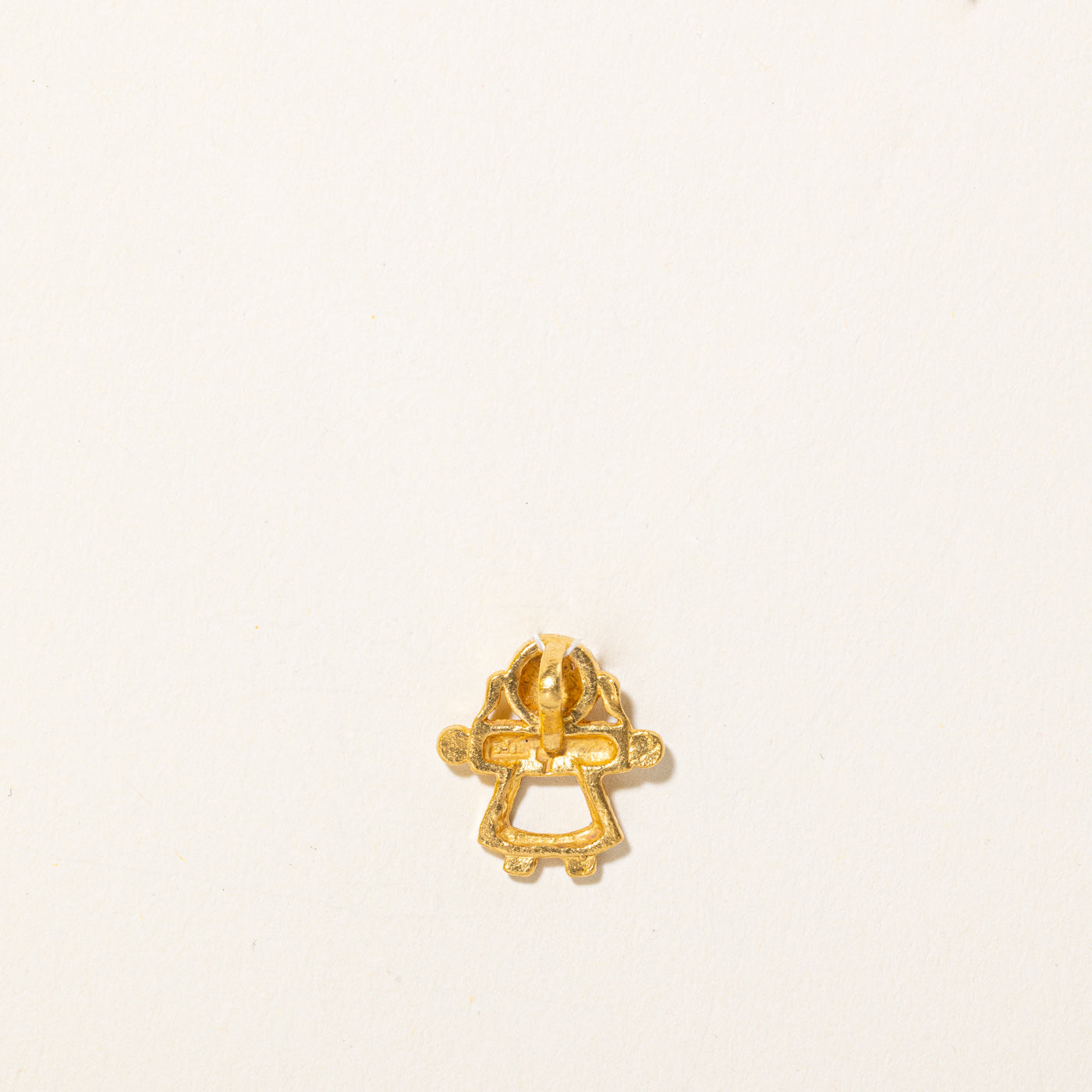 24k Yellow Gold Child Pendant