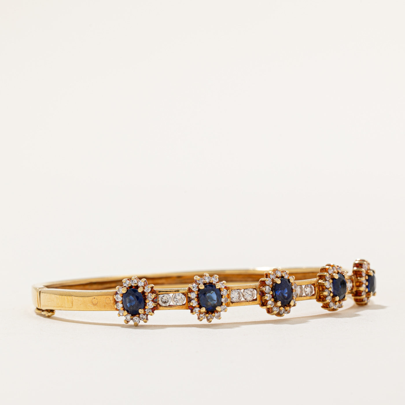 Bracelet saphir et diamants | 1,75 ct, 0,56 ct | 15 cm |