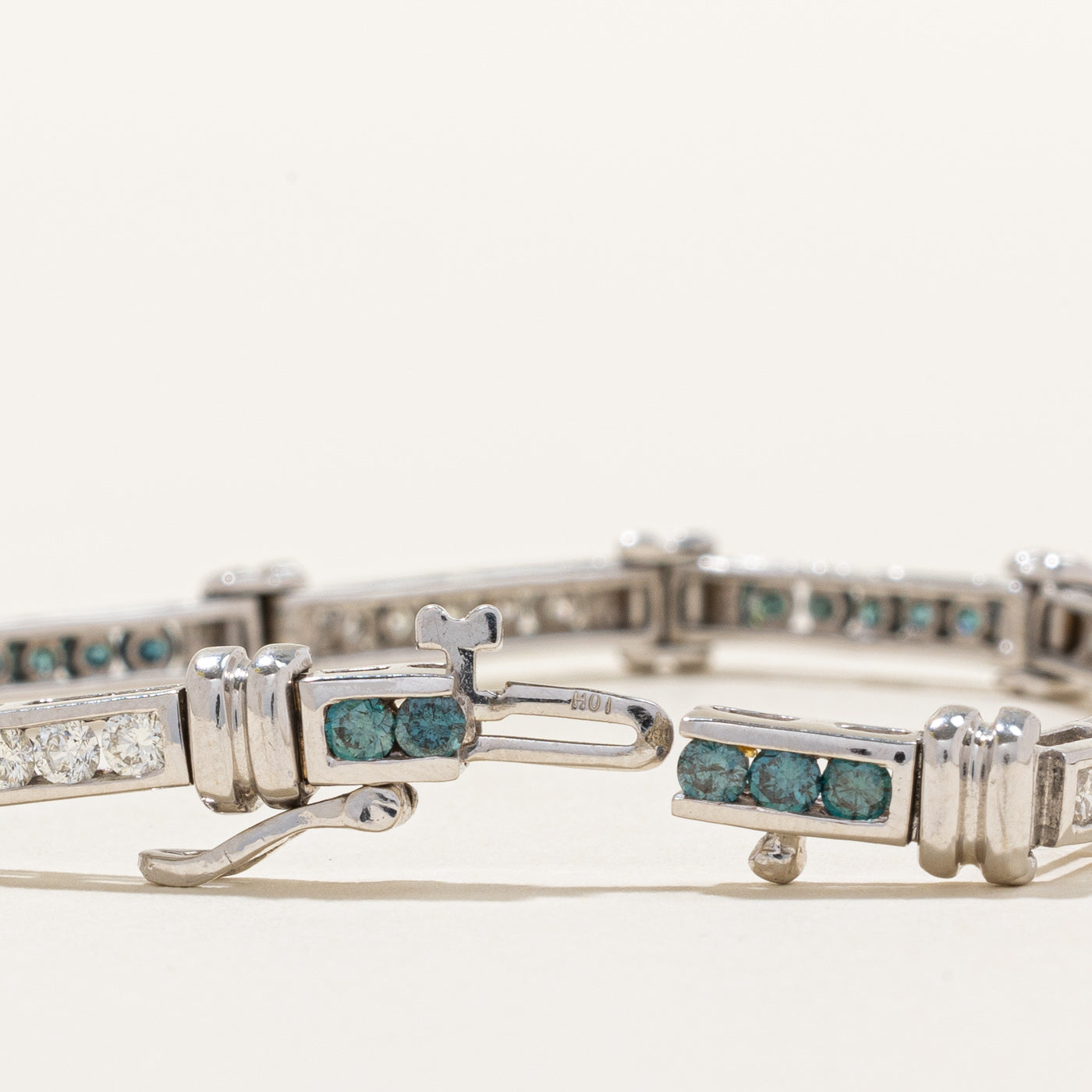 Blue & White Diamond Bracelet | 3.00ctw | 7" |