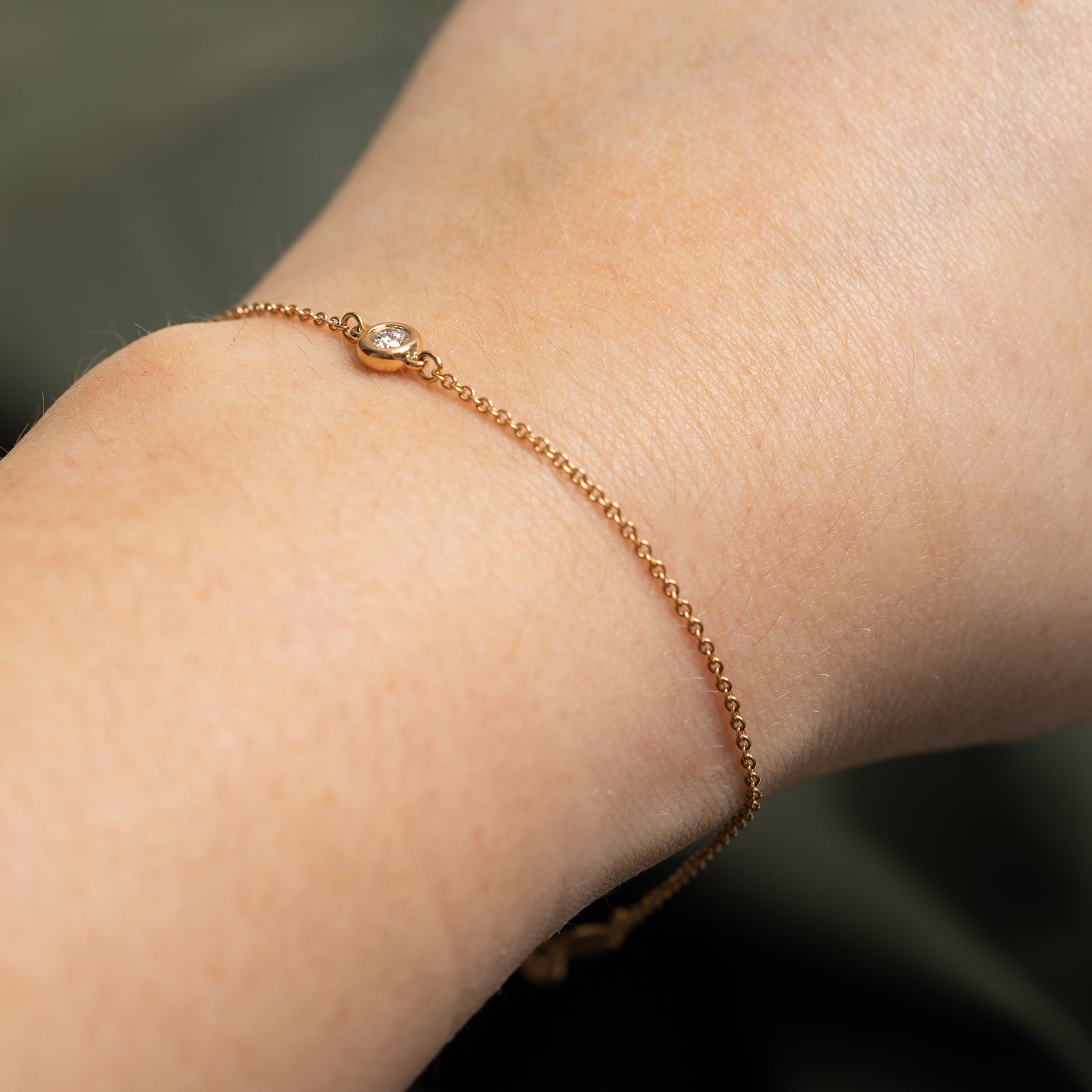 'Tiffany & Co' Elsa Peretti Diamonds by the Yard Bracelet | 0.07ct | 7" |