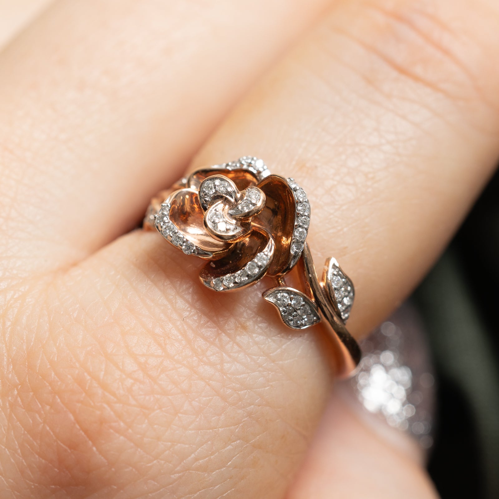 'Disney' Diamond Rose Ring | 0.15ctw | SZ 6.75 |