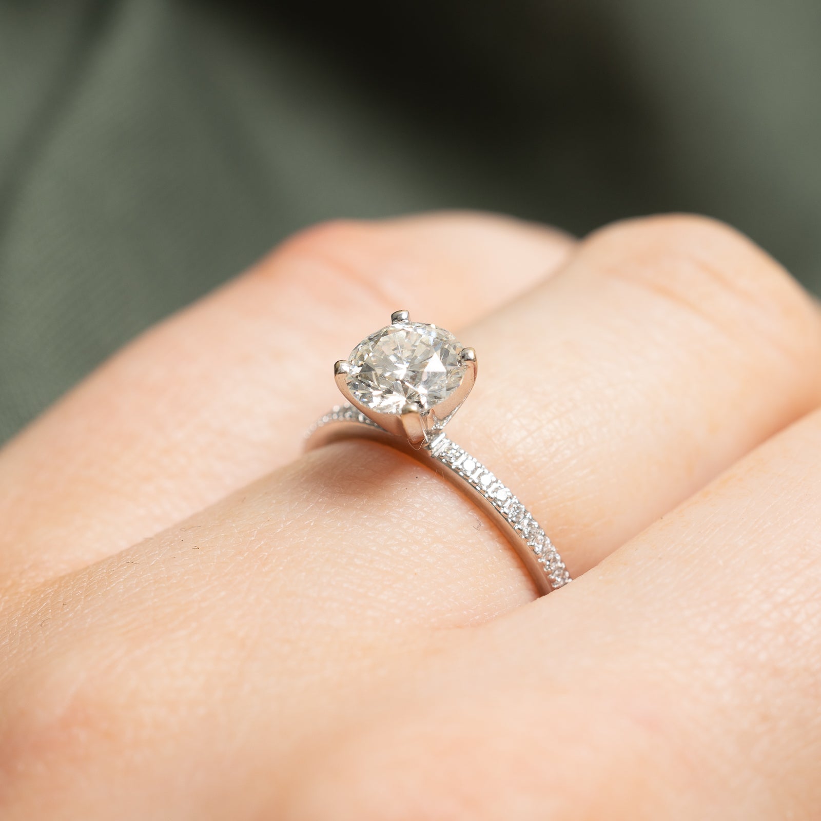 GIA Certified Diamond Engagement Ring | 1.05ctw VS1 I | SZ 4.25 |