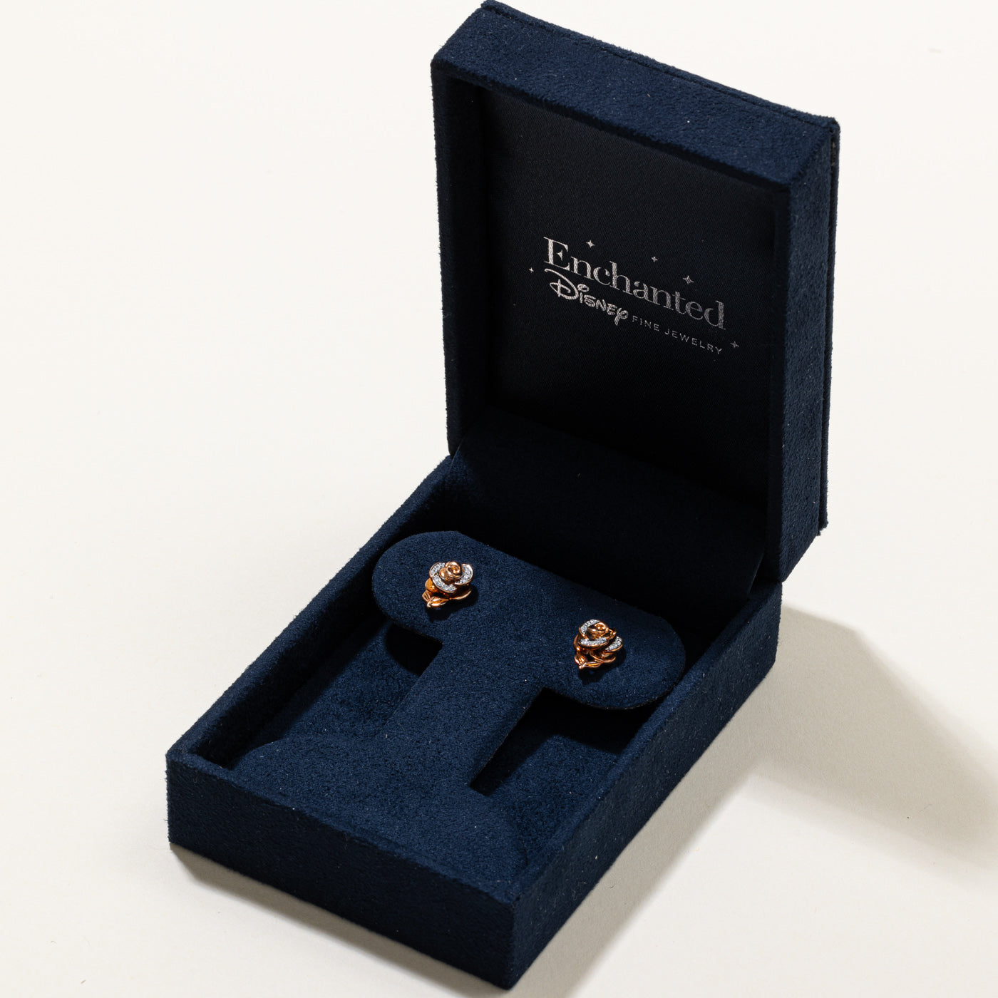 'Disney' Bell Diamond Rose Stud Earrings | 0.08ctw |