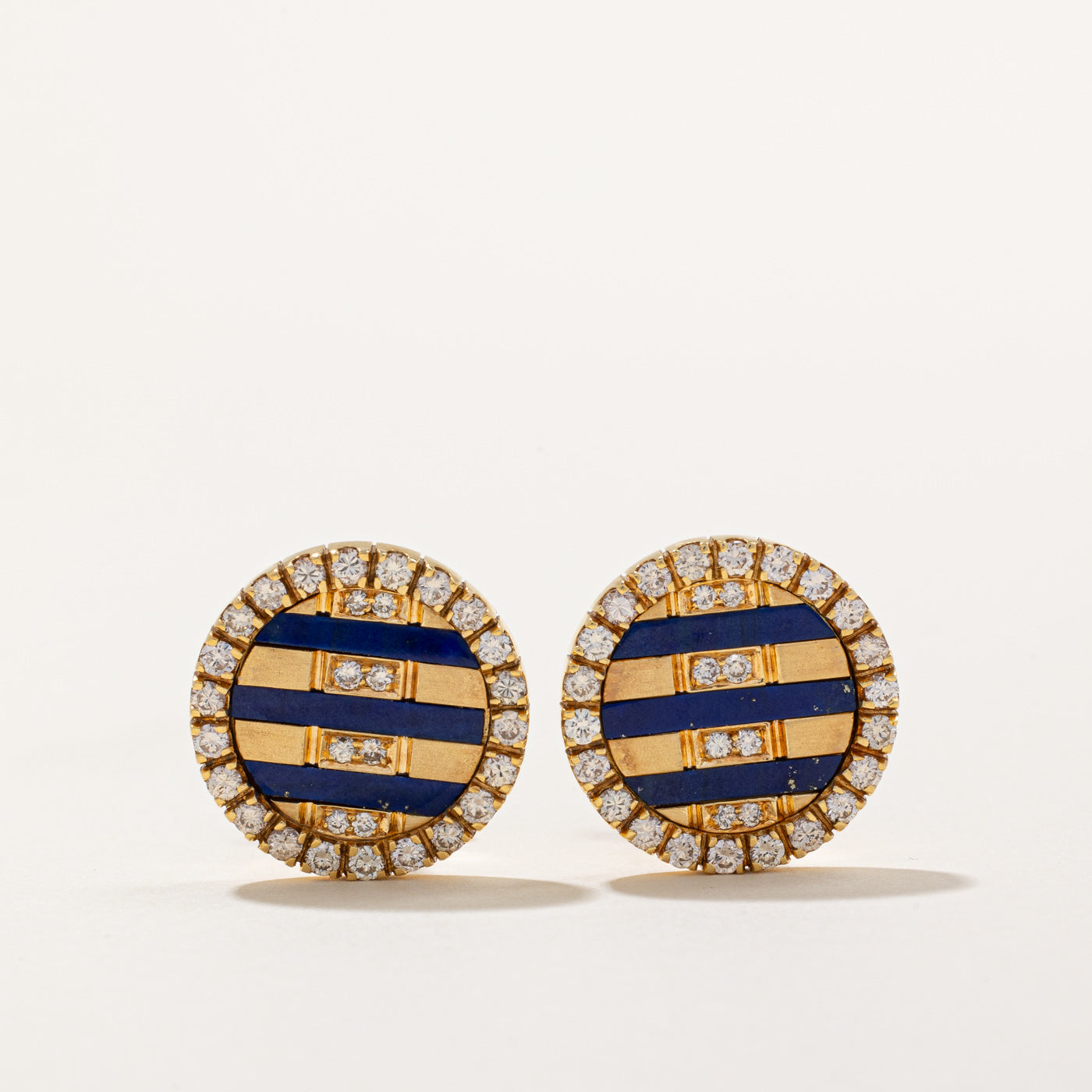 Lapis Lazuli & Diamond Cufflinks | 1.60ctw, 2.00ctw |