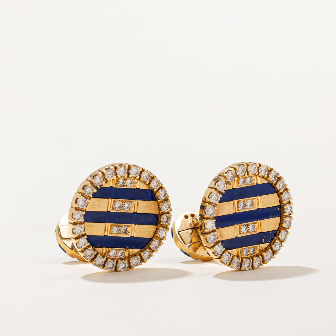Lapis Lazuli & Diamond Cufflinks | 1.60ctw, 2.00ctw |