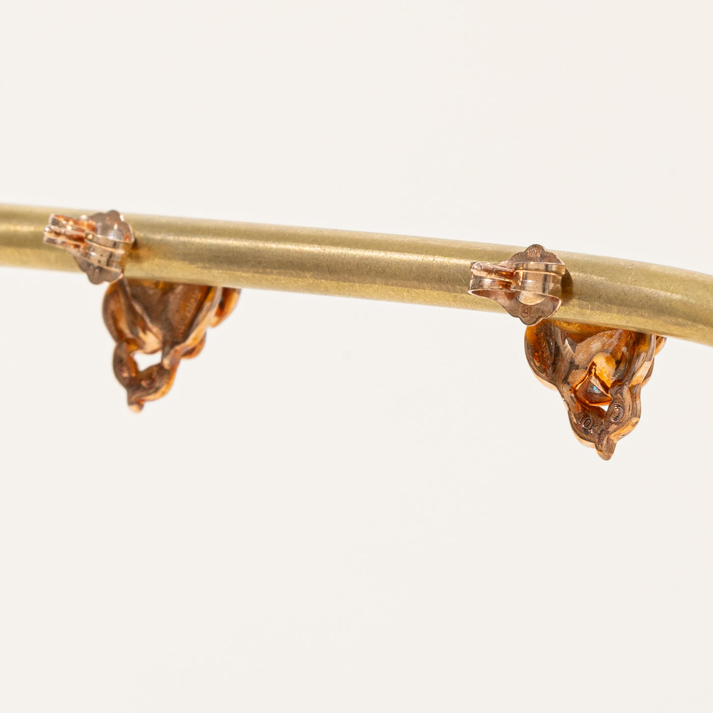 'Disney' Bell Diamond Rose Stud Earrings | 0.08ctw |
