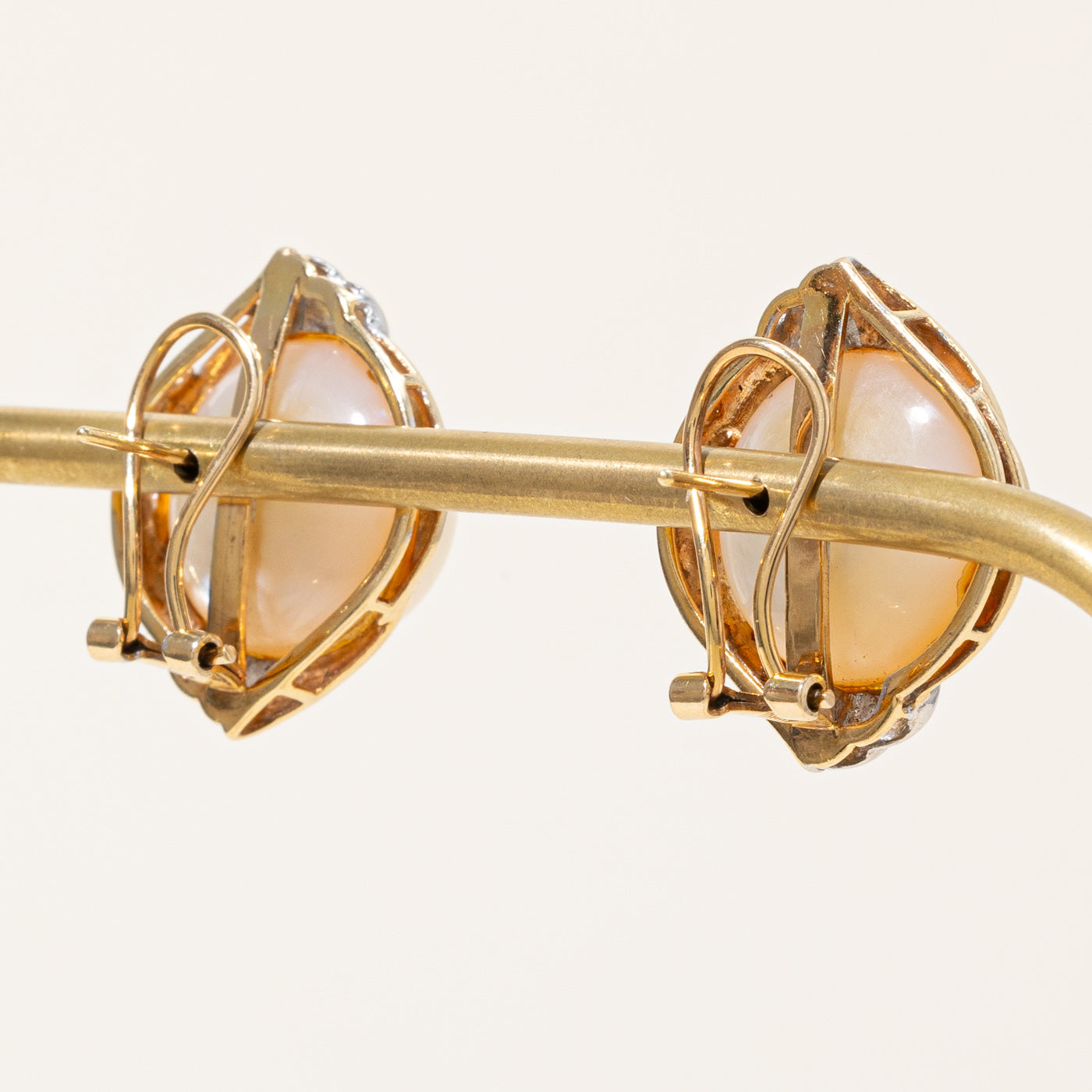 'Mikimoto' Mabe Pearl Stud Earrings | 16.00mm |